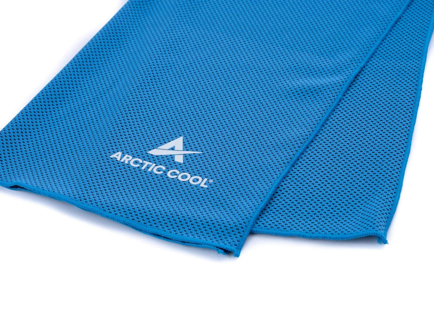 Arctic Cool Instant Cooling Towel Performance Tech Breathable Moisture Wicking Easy to Clean, Polar Blue / Cool Black
