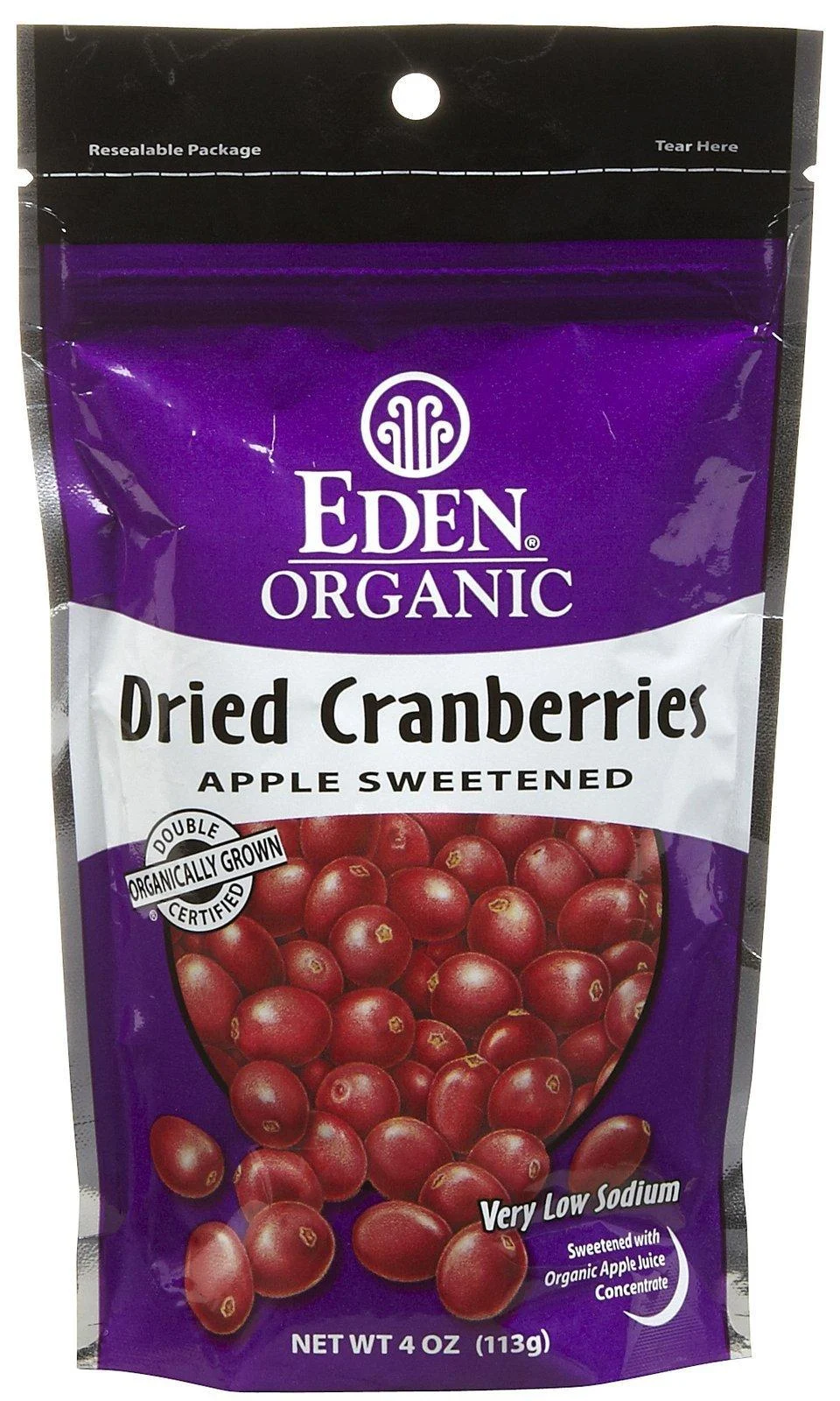 Eden Foods Organic Dried Cranberries 4 oz (113 g)