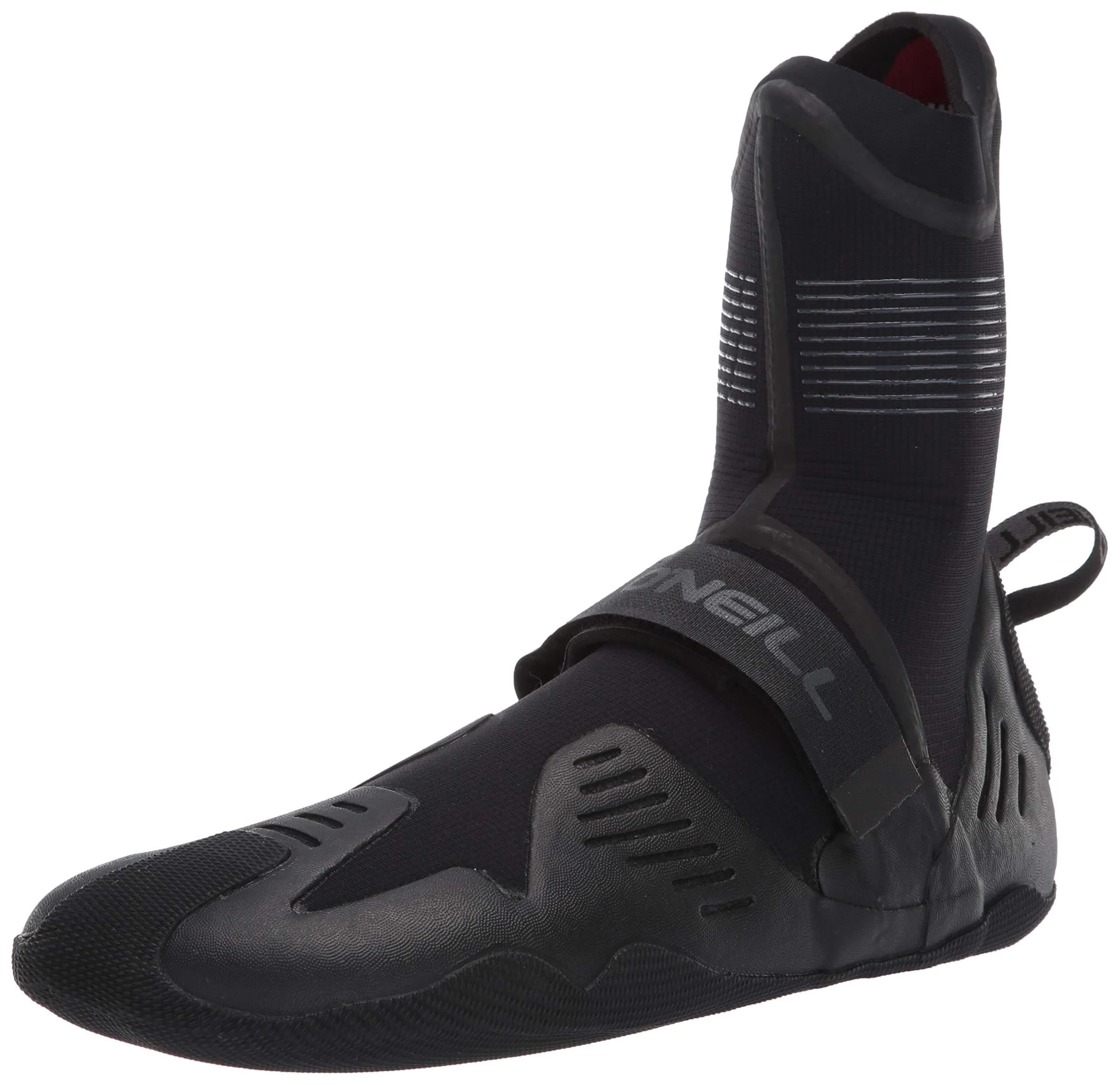 O'Neill Psycho Tech 5mm Round Toe Booties 7 Black - O'Neill Wetsuits