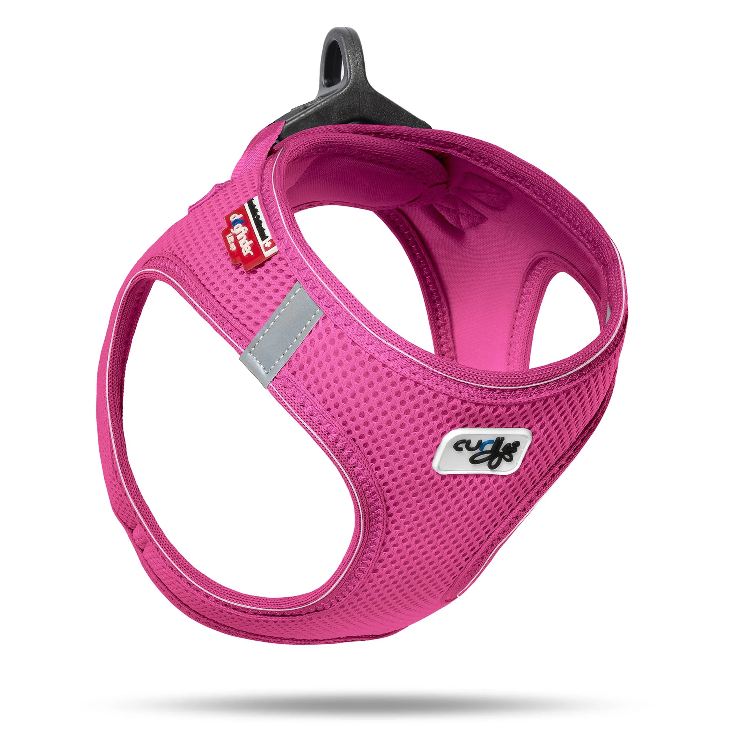 Vest Harness D-Ring Buckle Fuchsia M with curli D-Ring Buckle M Fuchsia