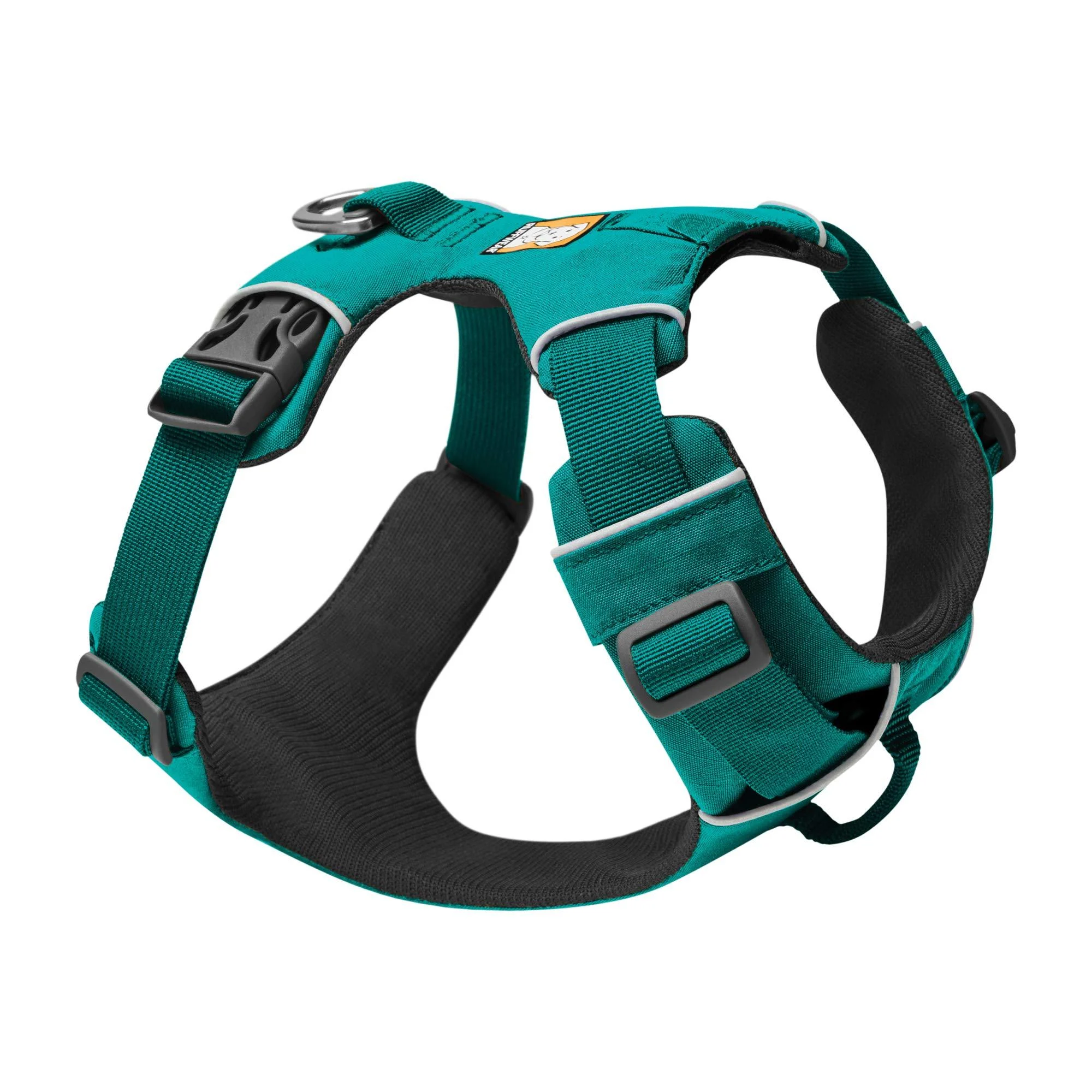 RUFFWEAR Front Range Dog Harness with Chest Strap Reflective Padded Anti-Pull Harness Aurora Teal M Aurora Teal Medium