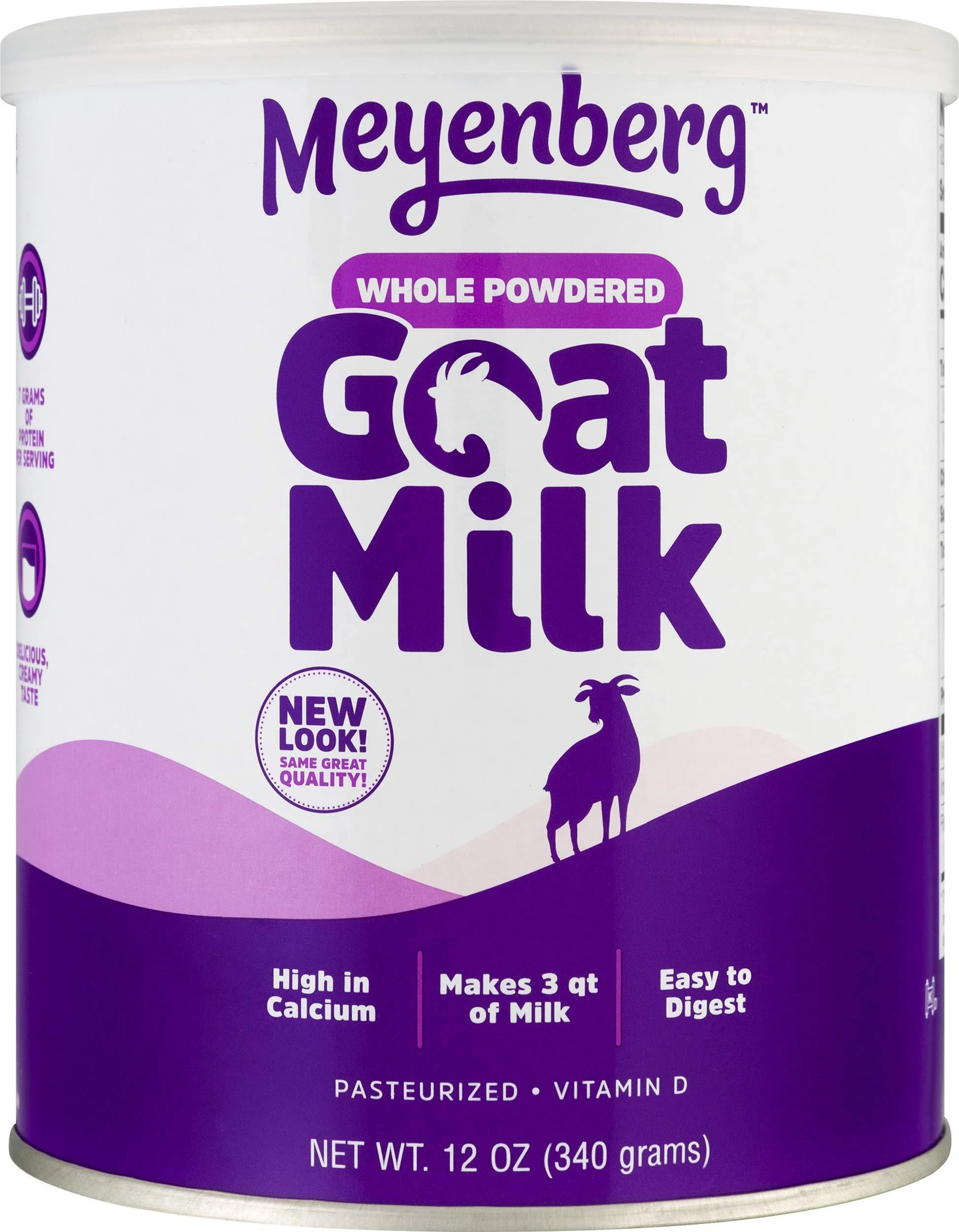 Meyenberg Goat Milk Whole Powdered Goat Milk Vitamin D 12 oz (340 g)