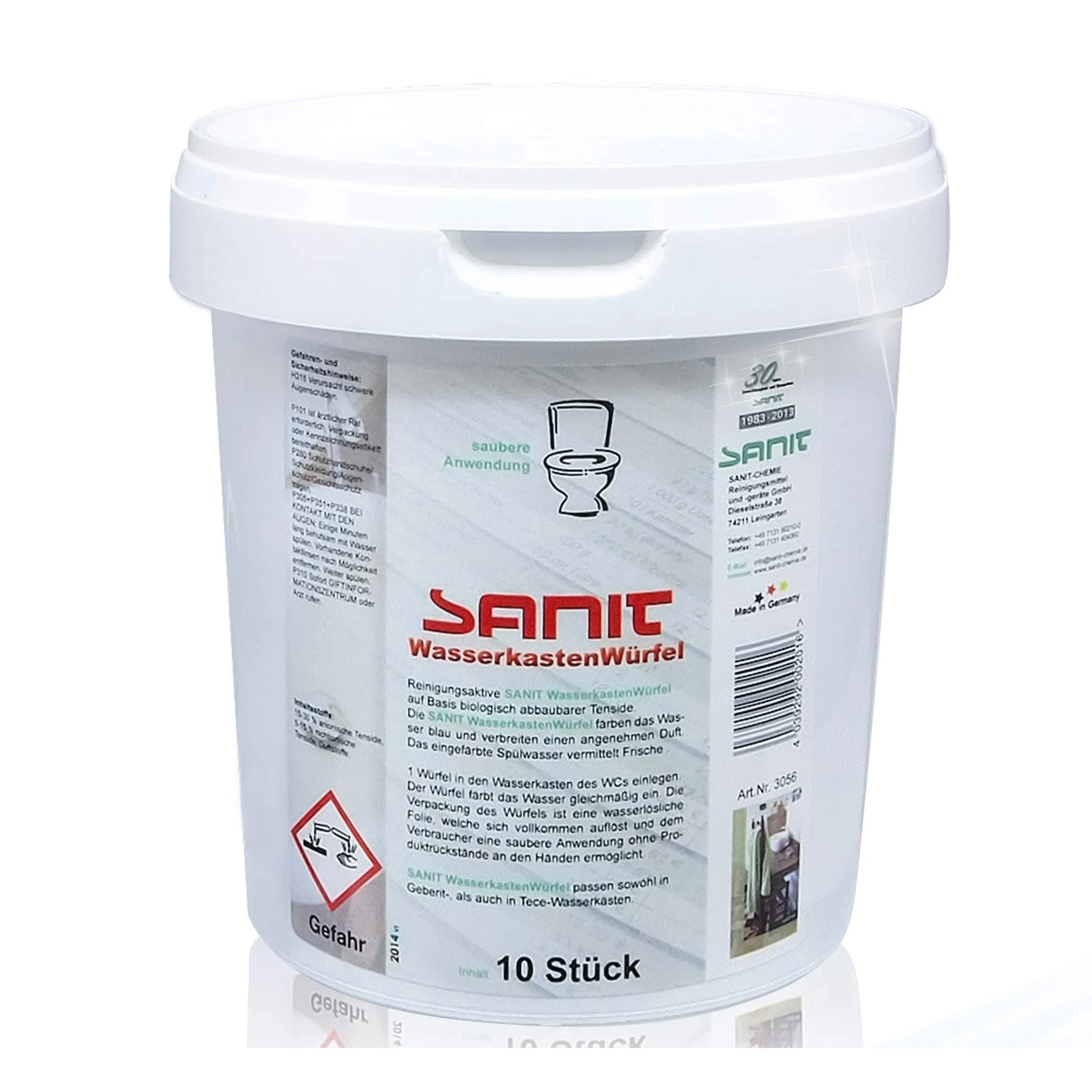 Sanit water tank cubes in a value pack of 2x10 cubes