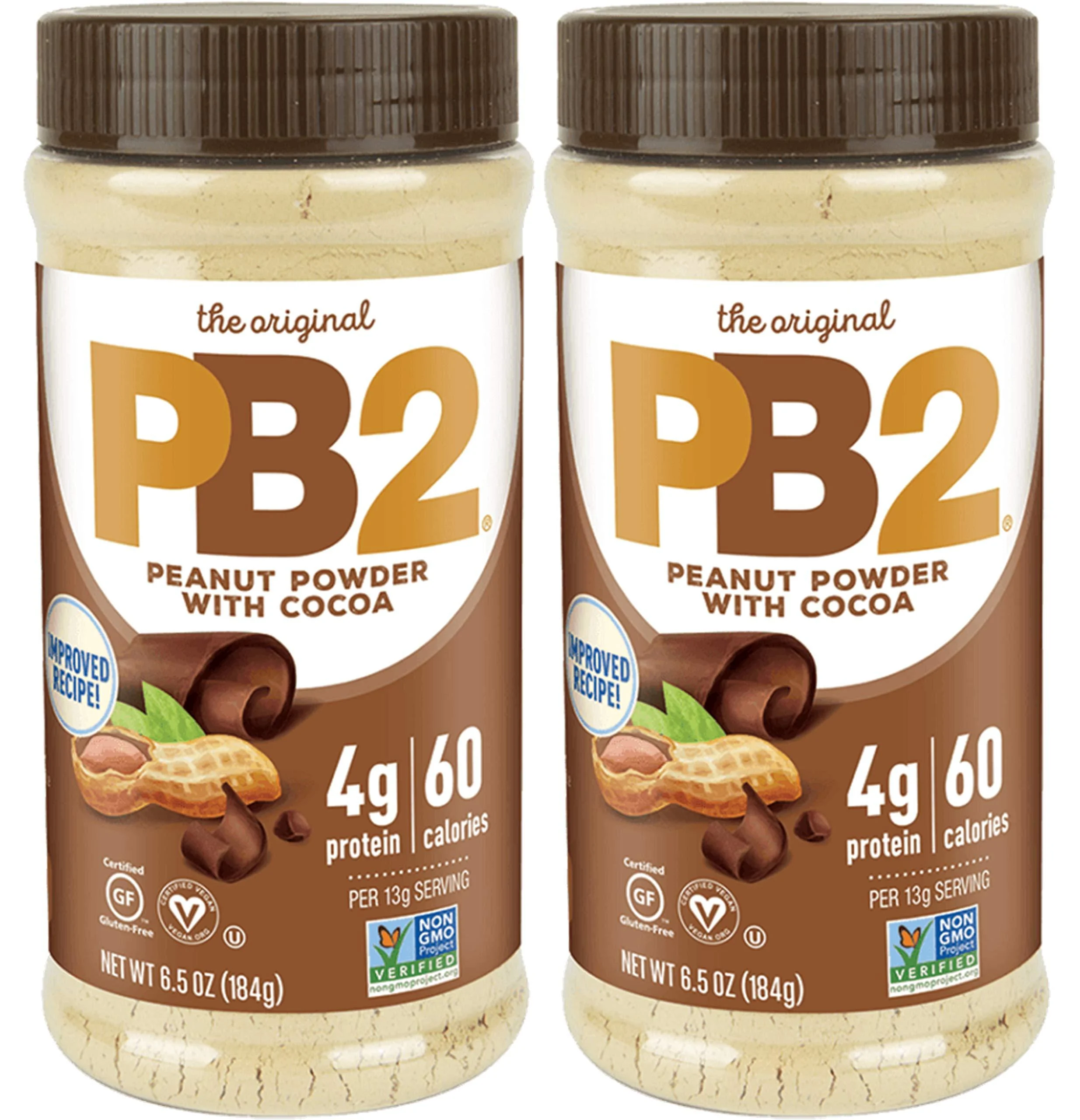 Pb2 Powdered Peanut Butter With Chocolate - 6.5 Oz Peanut 6.5 Ounce (Pack of 2)