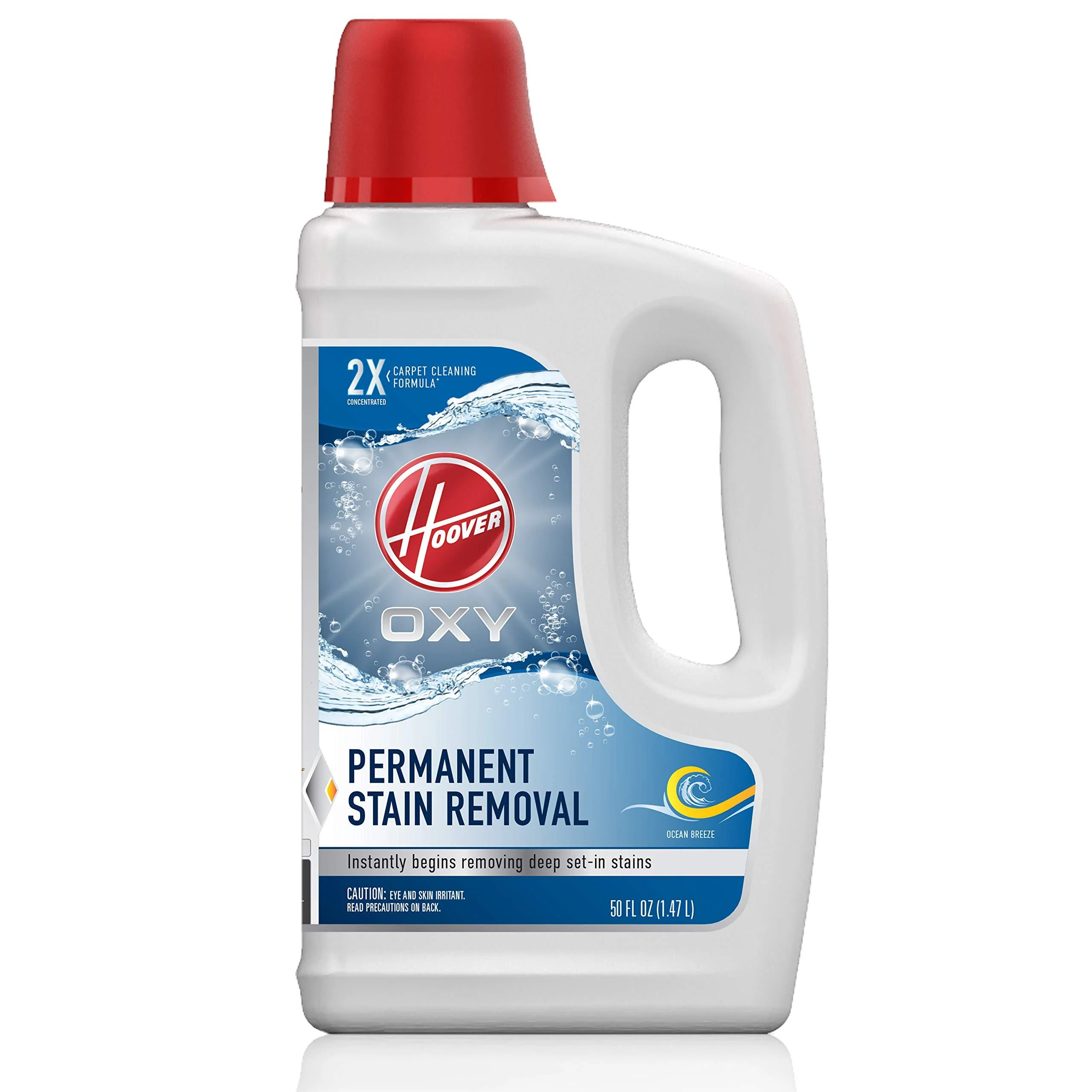 Hoover Oxy Deep Cleaning Carpet Shampoo, Concentrated Machine Cleaner Solution, 50oz Formula, AH30950, White Deep Cleaning Carpet Shampoo 50oz