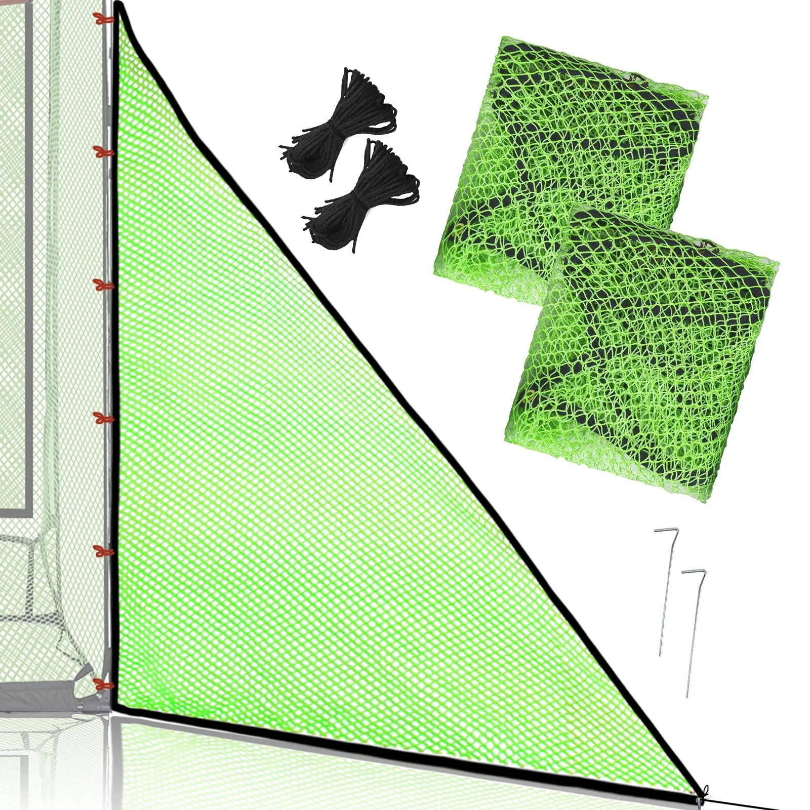 Golf Cage Net Golf Cage Netting Golf Hitting Cage Golf Nets for Backyard Driving Heavy Duty Golf Cage Net High Impact Golf Net System with Target(Size Optional) Barrier Side Net 2Packs - Gagalileo