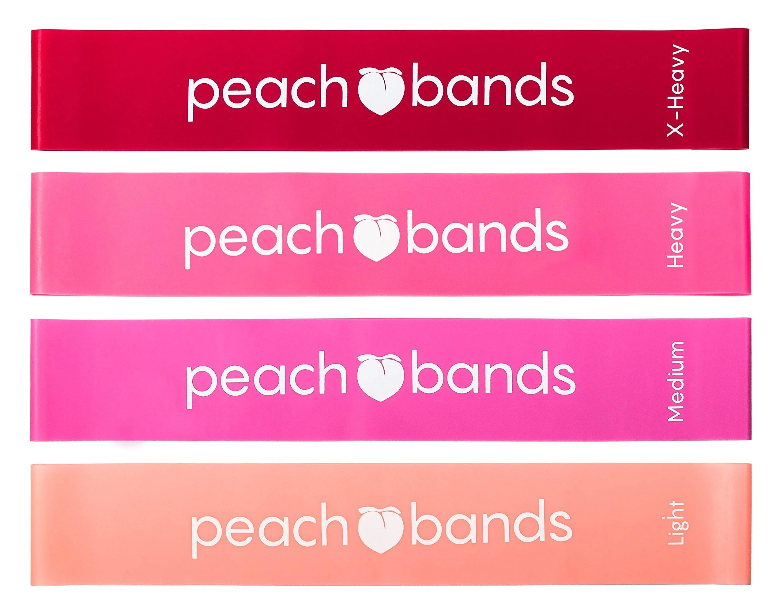 Peach Bands Resistance Bands Set - Exercise Workout Bands for Legs and Butt