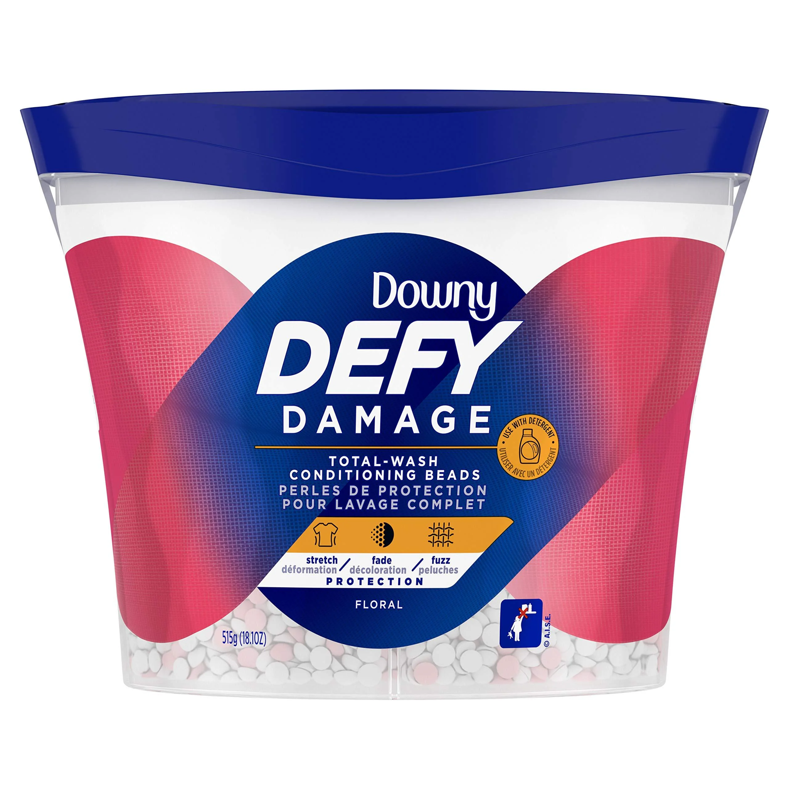 Downy Defy Damage Total-wash Fabric Conditioning Beads, Fabric Softener, Floral, 18.1 Ounce 1.13 Pound (Pack of 1)