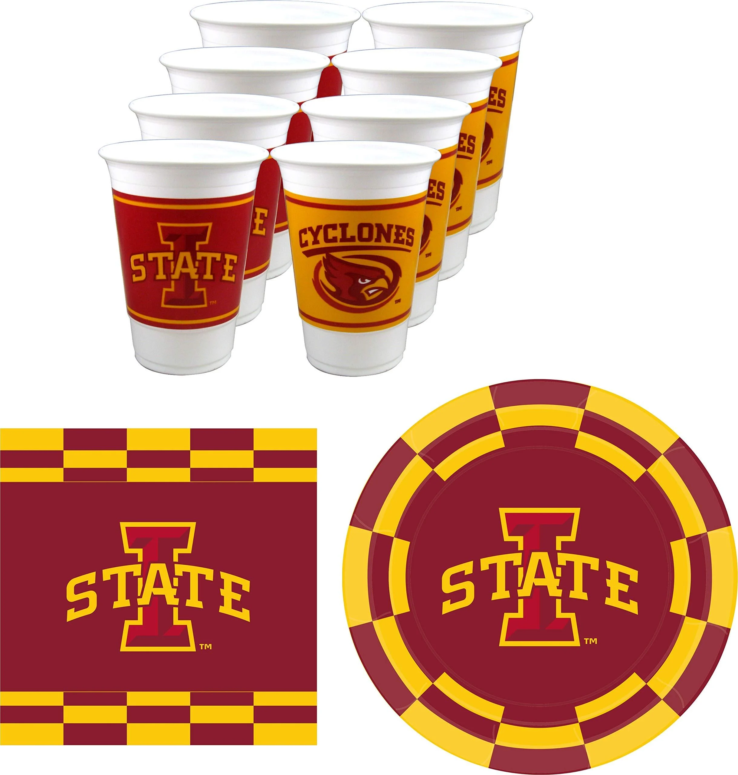 Westrick Iowa State Cyclones Party Supplies - Serves 16 (48 Pieces)