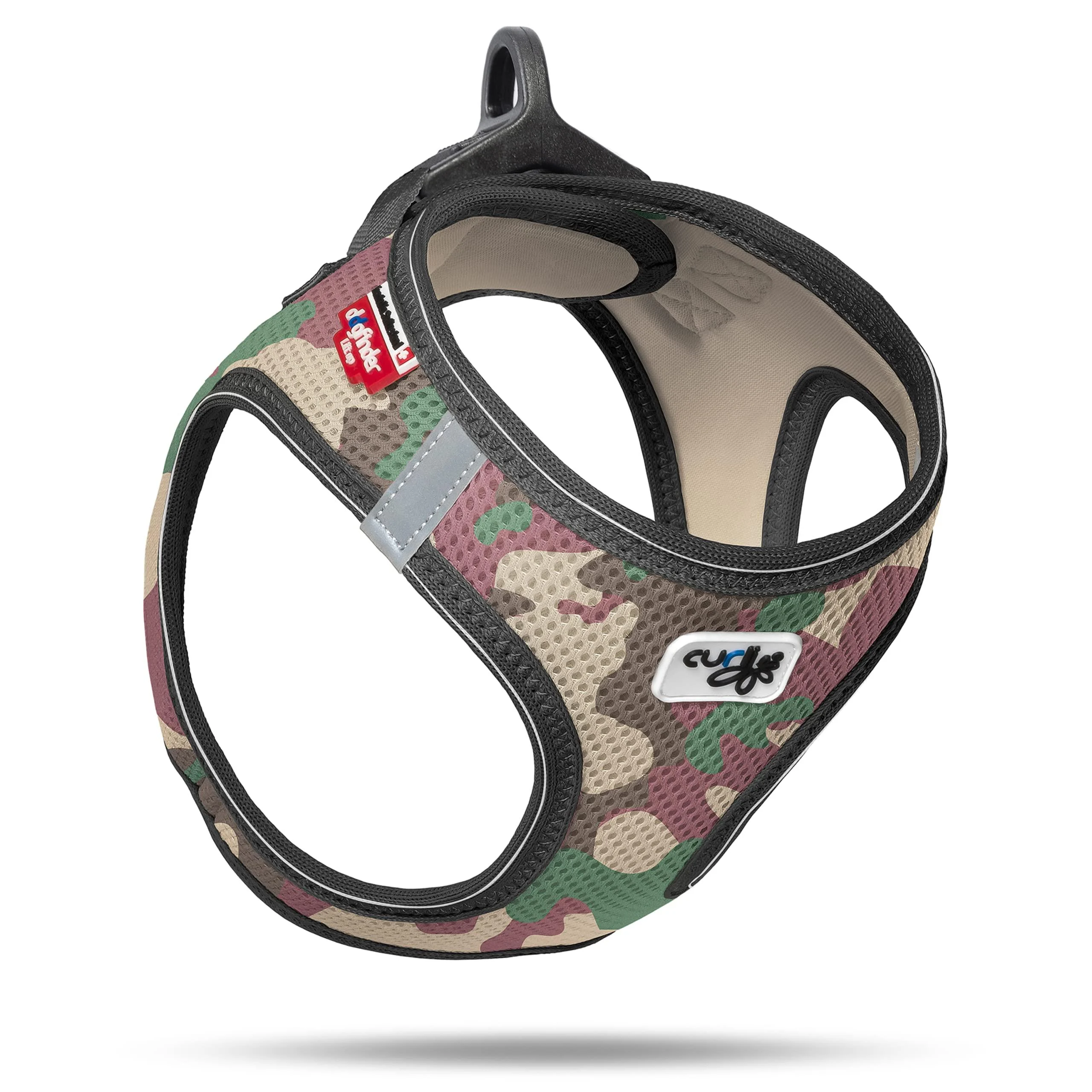 Vest Harness D-Ring Buckle Camo 3XS mit curli D-Ring Buckle 3XS Tarnung