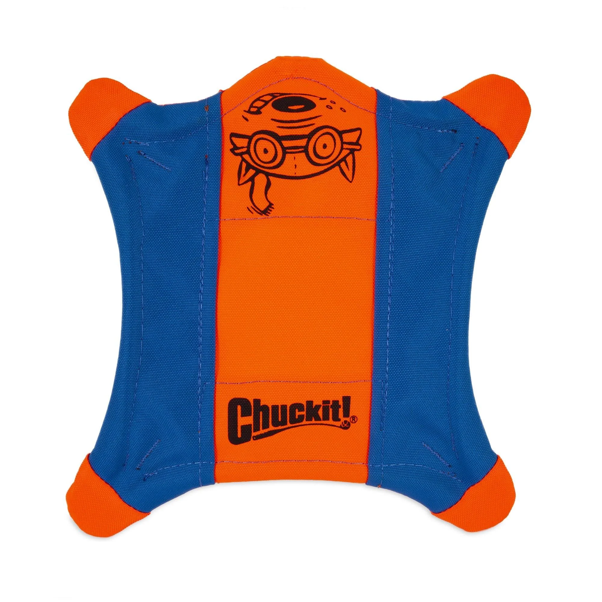 Chuckit! Flying Squirrel Dog Toy Floating Disc Frisbee Lightweight Interactive Tossing Fetch Toy For Dogs Medium Medium (10 in x 10 in)