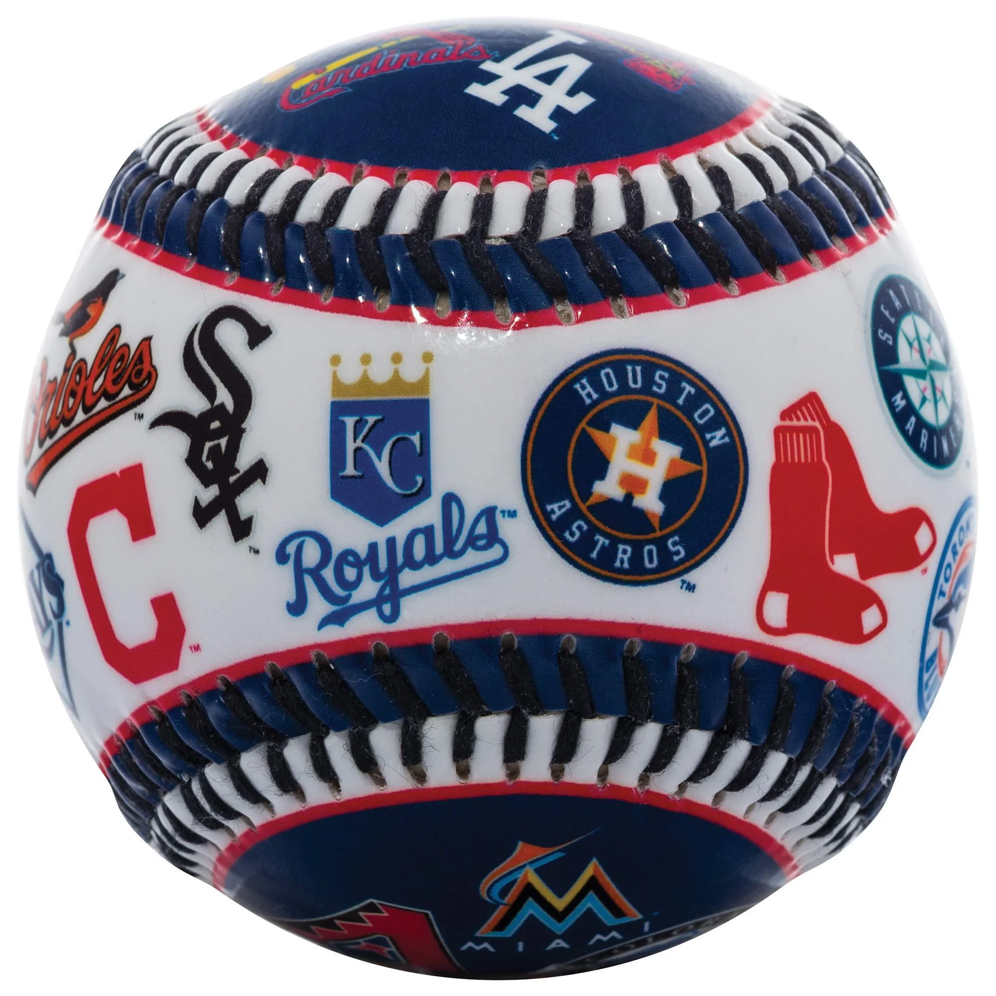 Franklin Sports 30 Club Baseball Teeball - Soft Strike - 30 Club Logo Ball (All Teams) - Soft Core - MLB Official Licensed Product