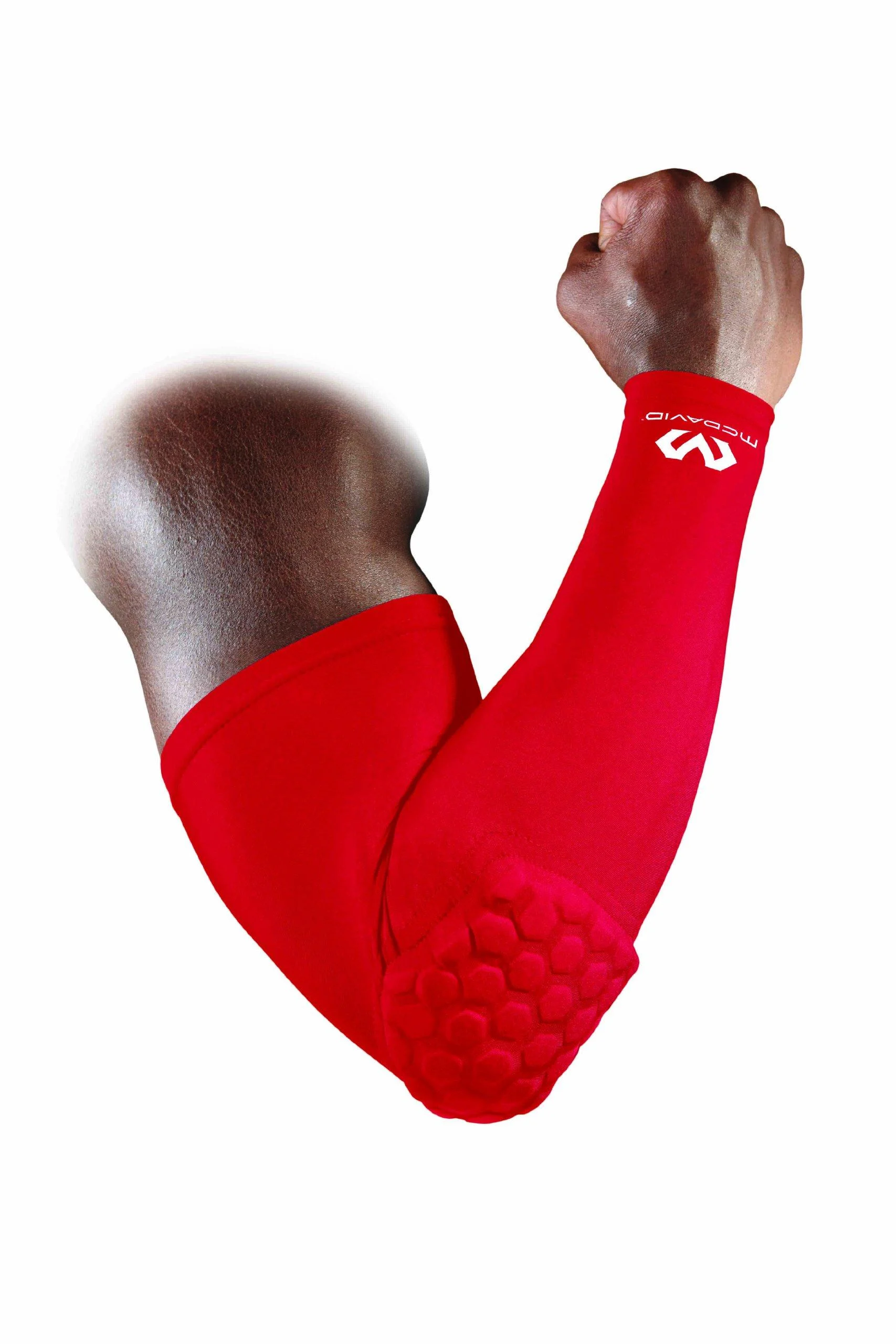 McDavid Compression Arm Sleeve with Padding for men and women Rot S
