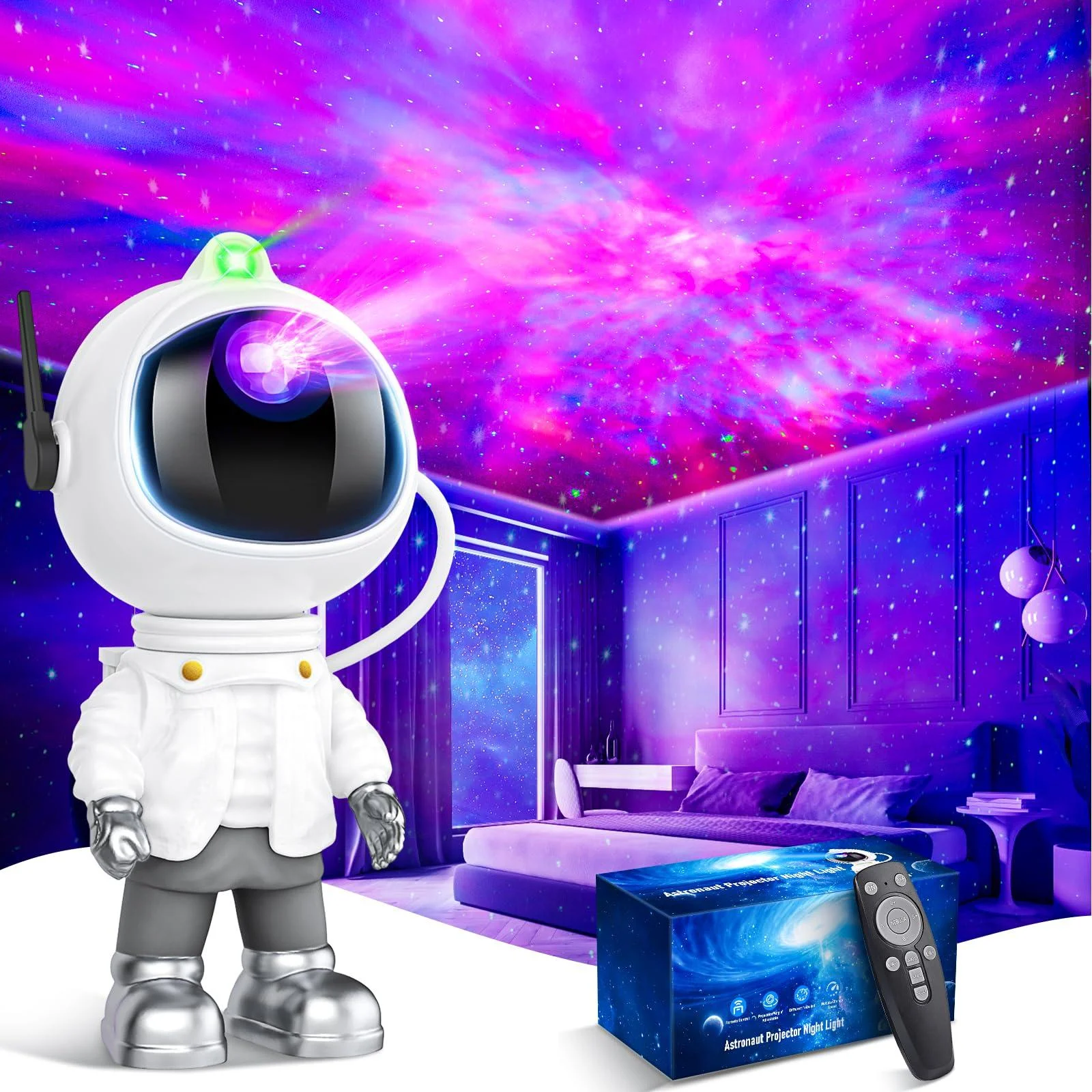 Sternen sky Projector Astronaut Galaxy Projector - LED STARE LEITION Lamp Sternen projector Nachlicht Star Galaxy Sternlicht projector Stern heavenly light projector for children adults