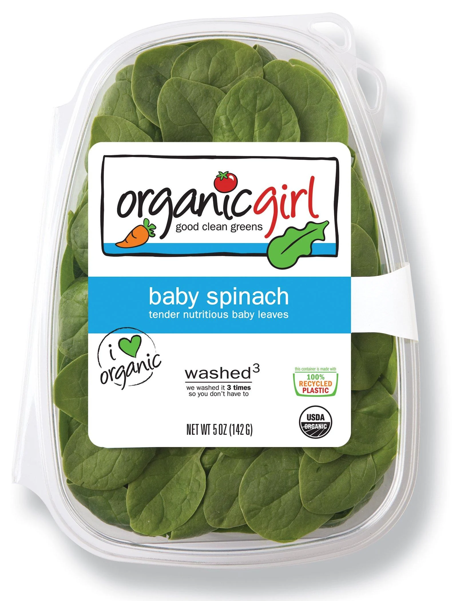 organicgirl Organic Baby Spinach, 5 oz - Organic Girl