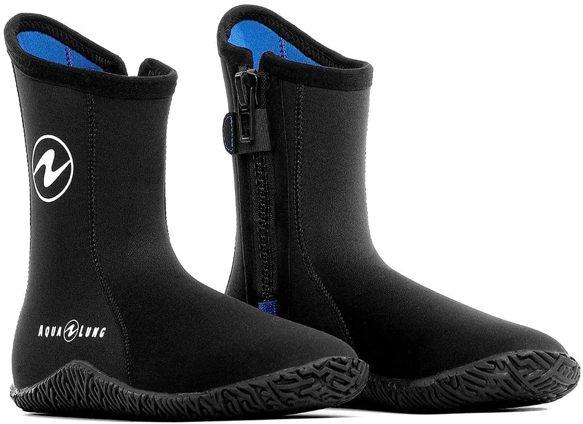 Aqua Lung 3mm Echozip Scuba Diving Boots 9 Black