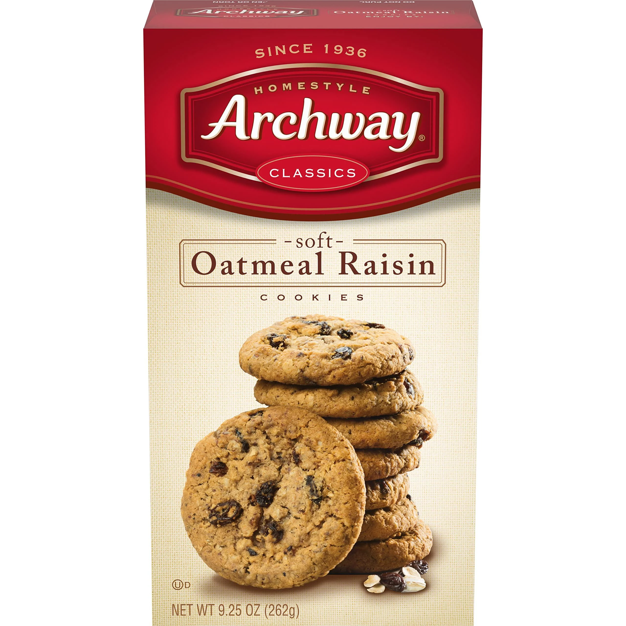 Archway Cookies, Soft Oatmeal Raisin, 9.25 Ounce (Pack of 9)