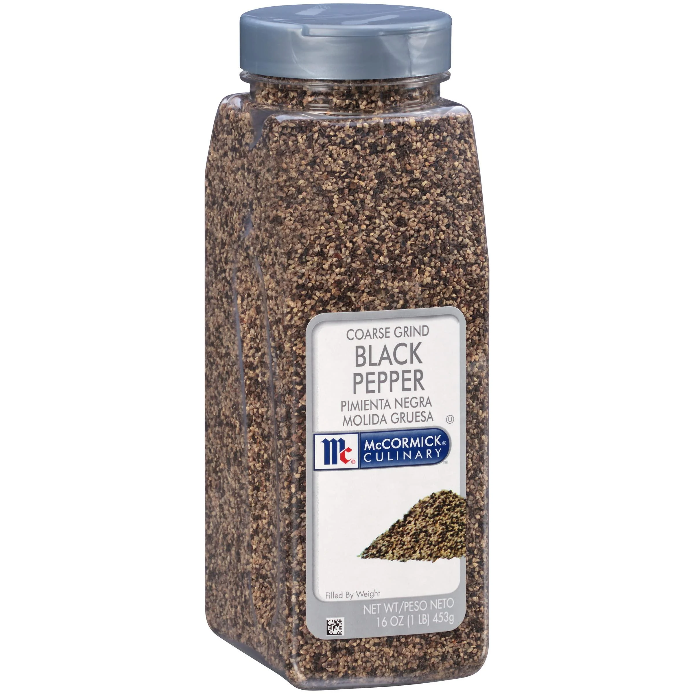 McCormick Culinary Coarse Grind Black Pepper, 16 oz - One 16 Ounce Container of Coarse Ground Black Pepper Sourced for Chefs for Sharp, Woody Flavors for Grilling and Cooking 1 Pound (Pack of 1)