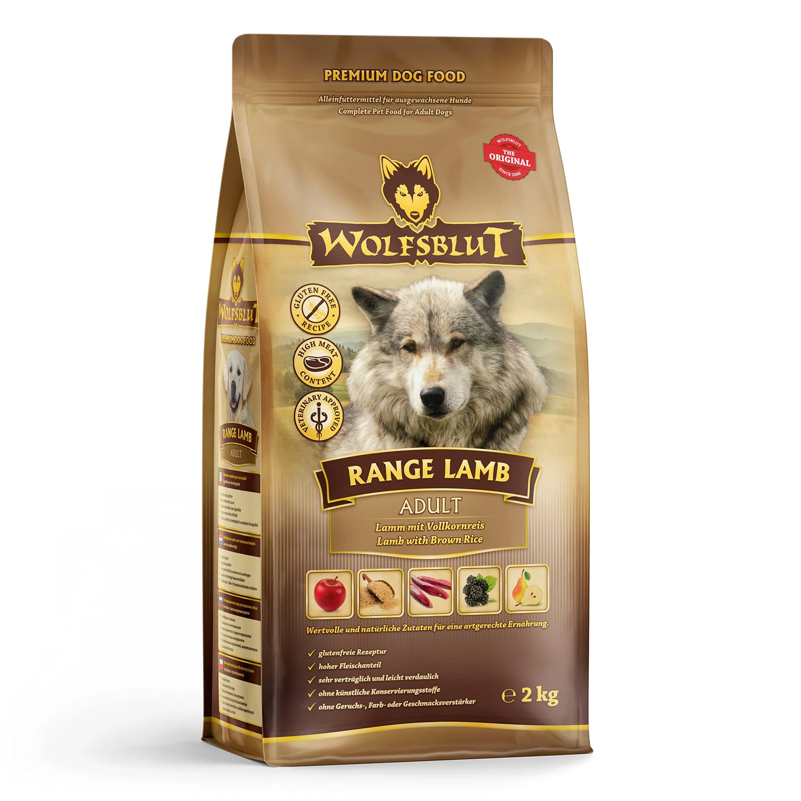 Wolfsblut - Range Lamb - 2 kg - Lamb - Dry food - Dog food - grain free