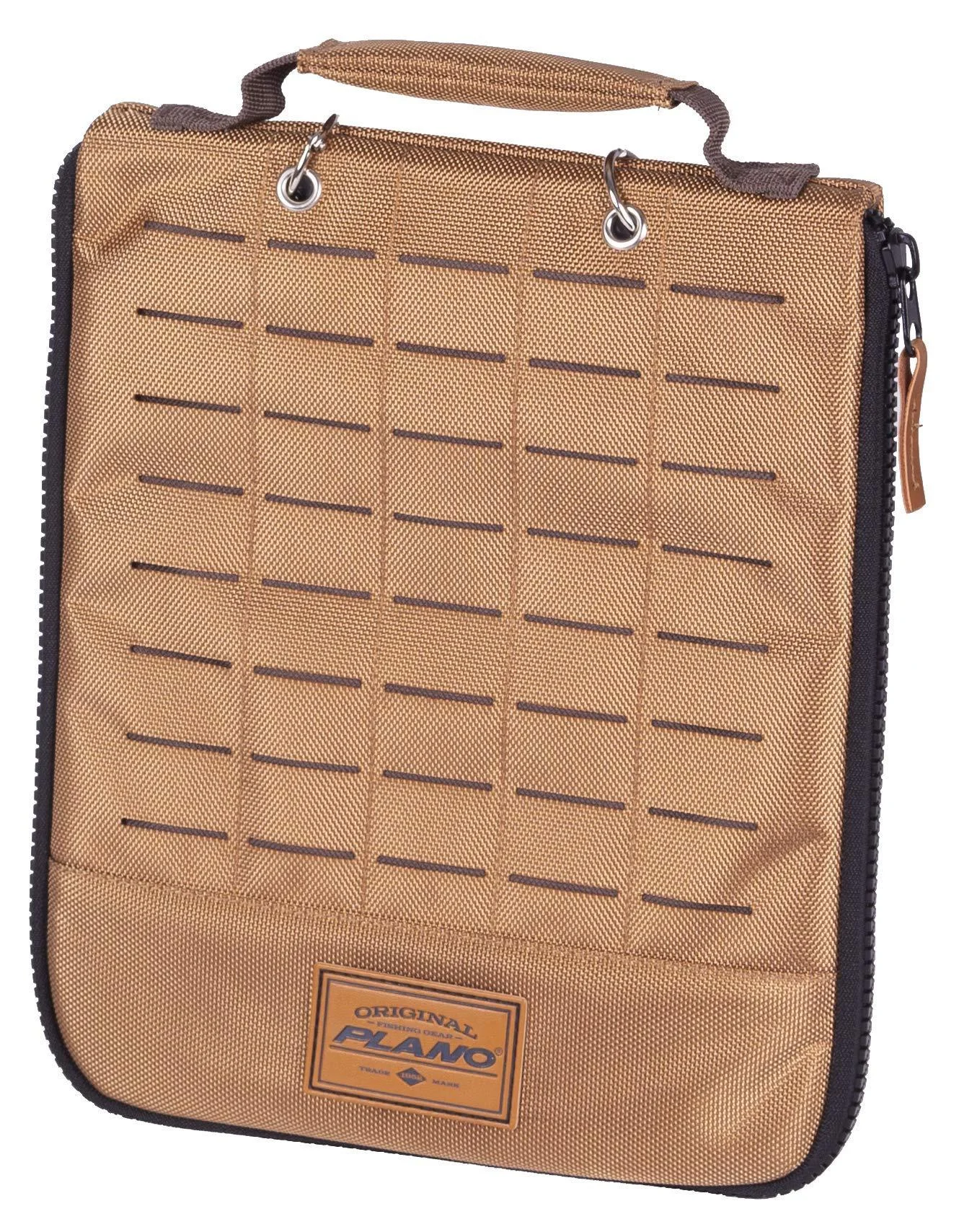 Plano Guide Series Tackle Bag | Premium Tackle Storage with No Slip Base and Included stows, Khaki with Brown and Black Trim Worm Wrap