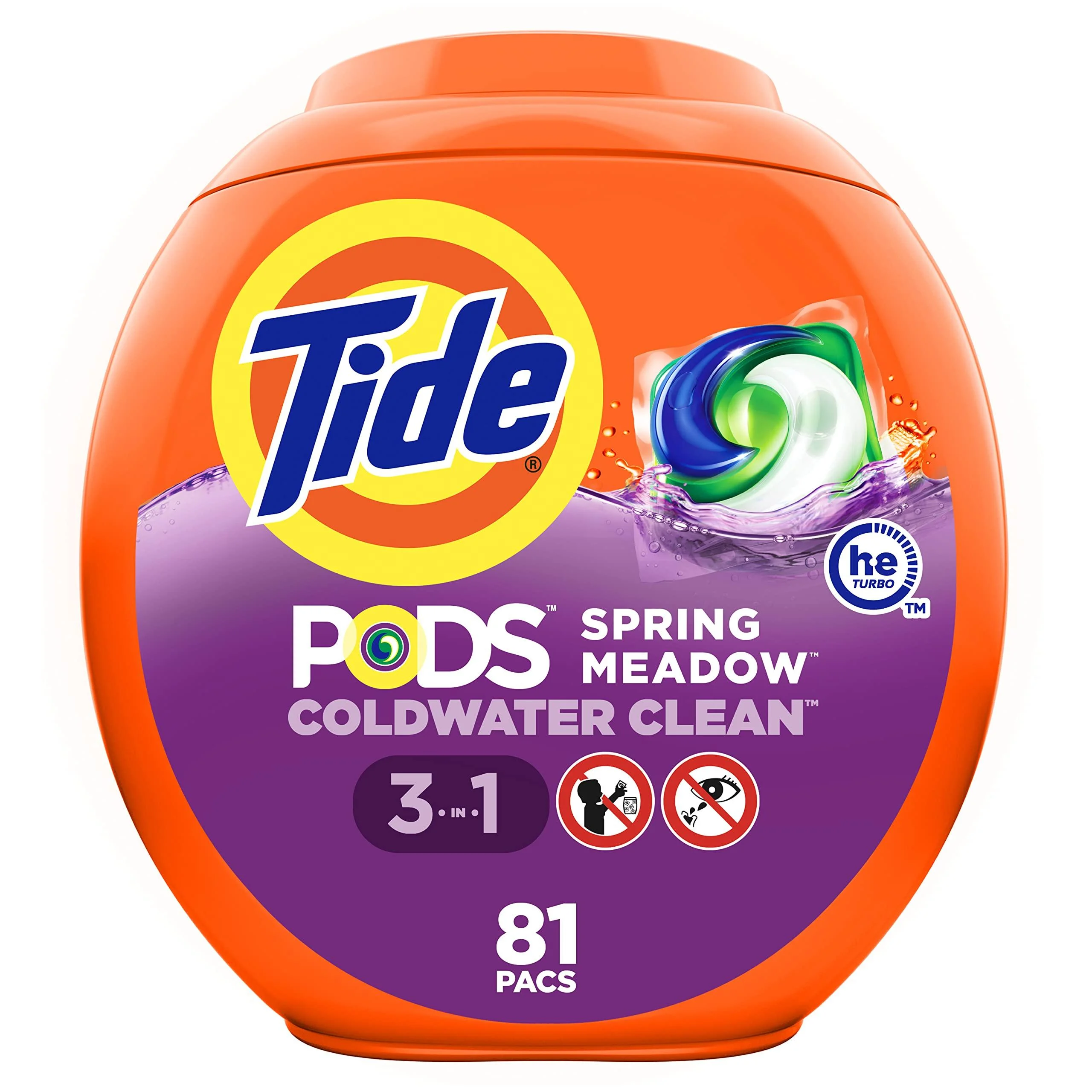 Tide PODS Laundry Detergent Soap Pods, Spring Meadow, 81 count 81 Count (Pack of 1)