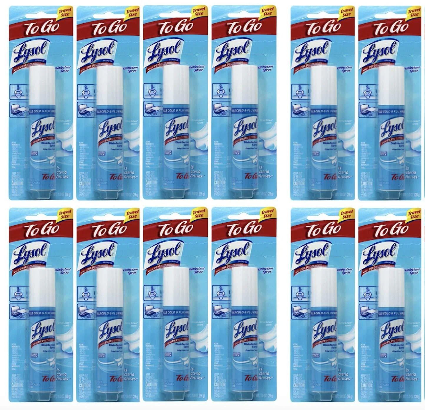 Lysol Disinfectant Spray To Go Travel Size vuwjXU, 12 Pack 3Pack (Travel Size)