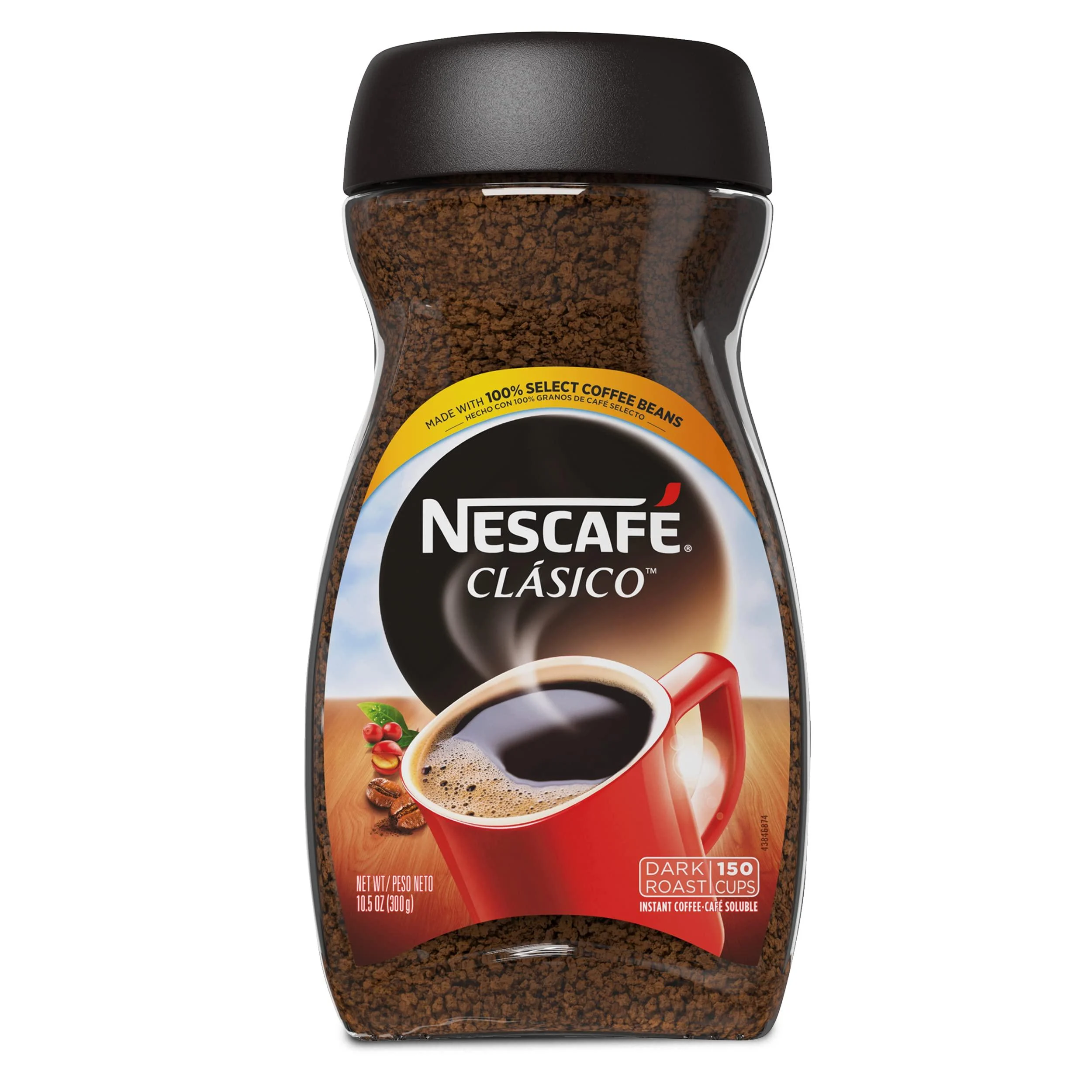 NESCAF CLSICO, Dark Roast Instant Coffee, 10.5 oz. Jar - Nestle Coffee mate