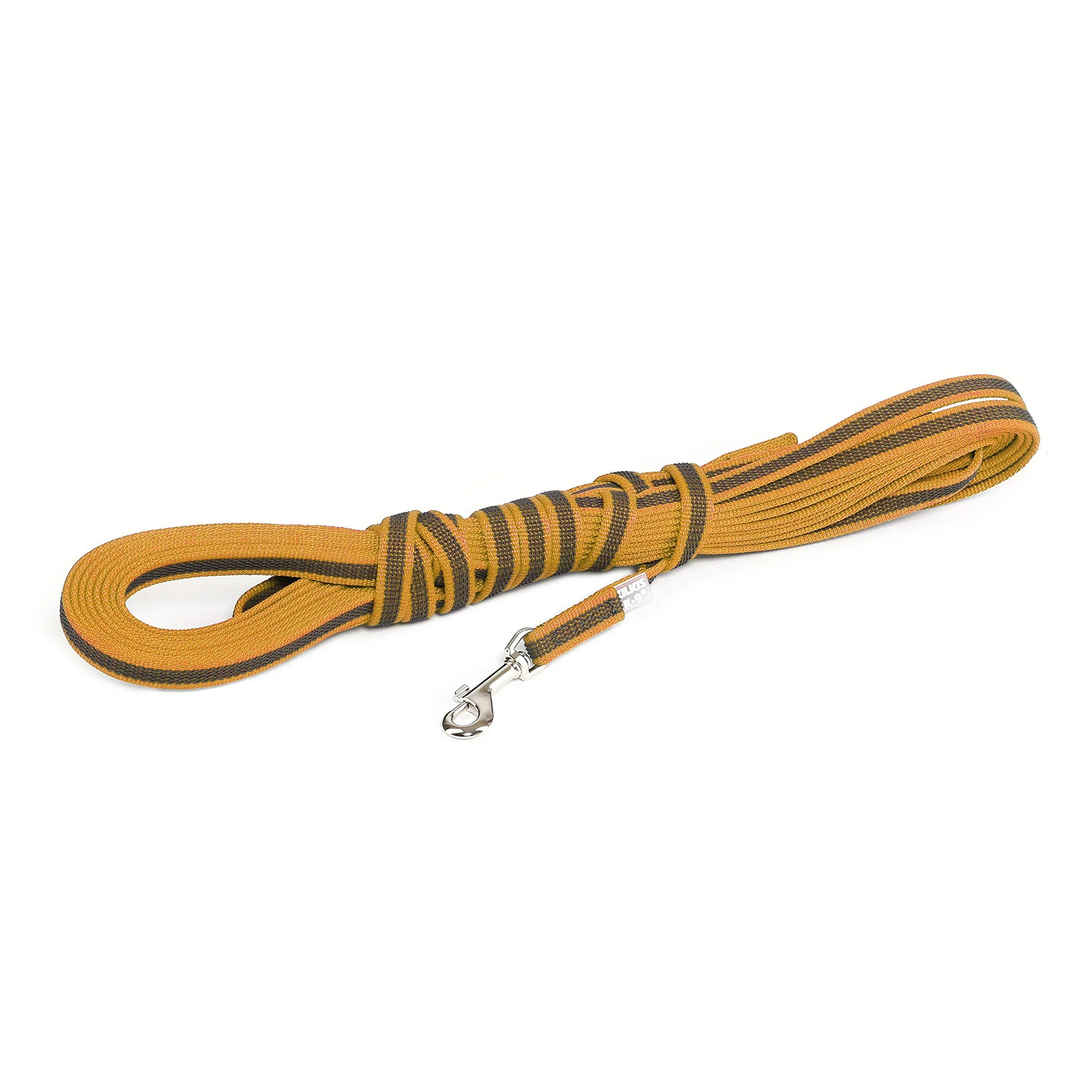IDC Color & Gray rubberized leash 14 mm x 10 m with loop orange-gray Orange-gray 14 mm x 10 m (with loop)