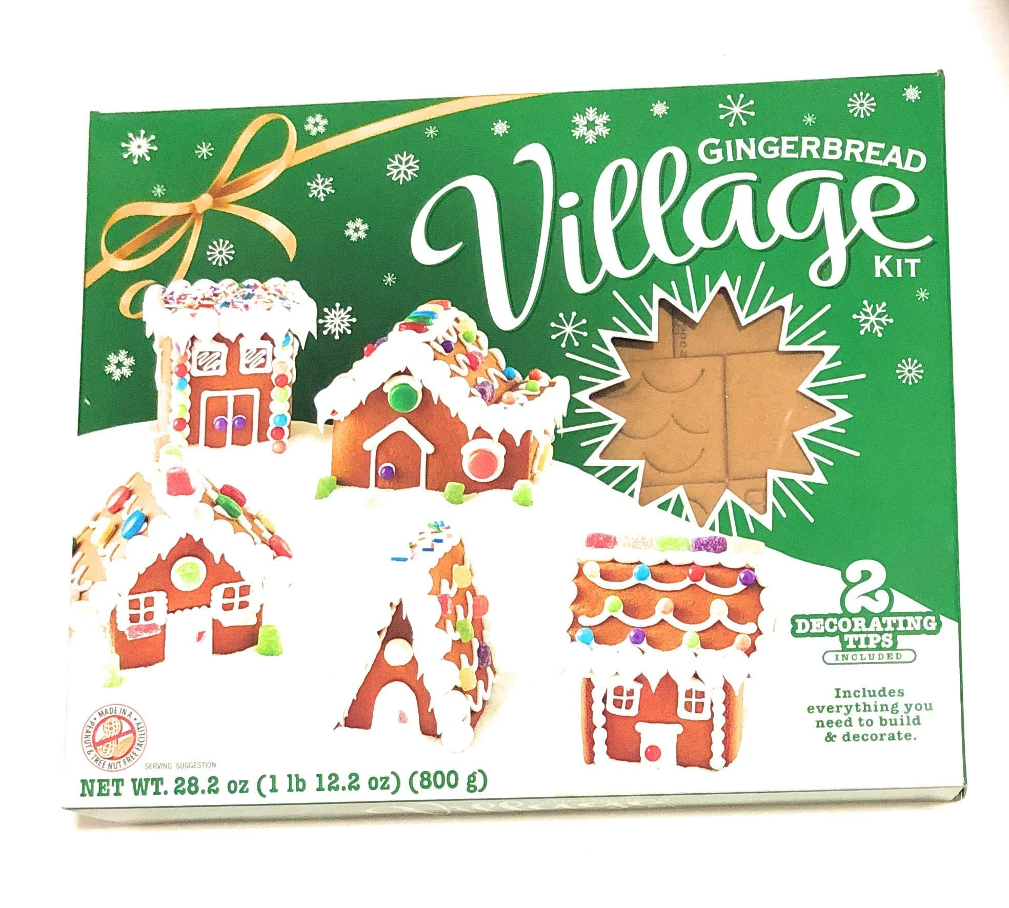 Gingerbread Mini Village House Kit by Create a Treat, 5 Buildings