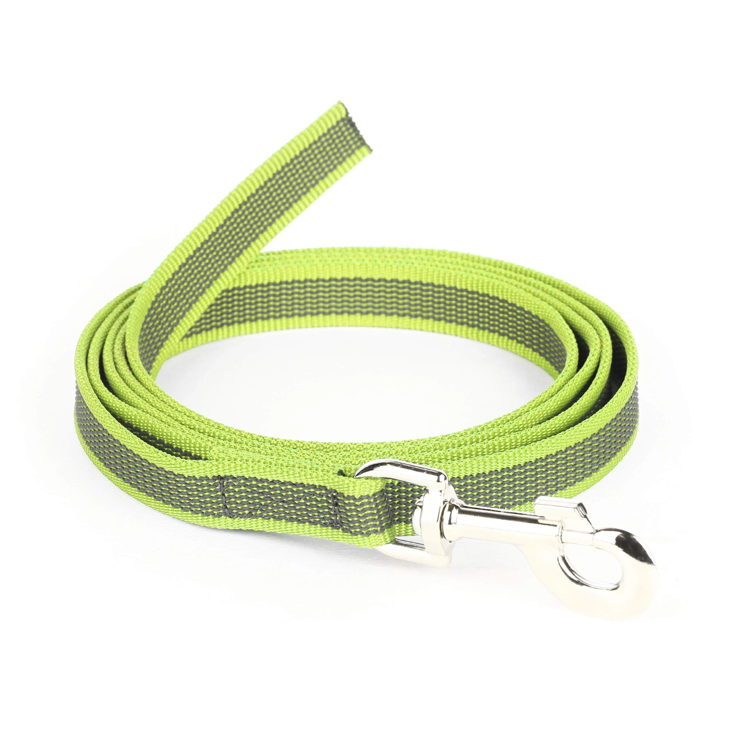IDC Color & Gray rubberized leash 20 mm x 2 m without loop neon gray Neon gray 20 mm x 2 m (without loop) - JULIUS K-9