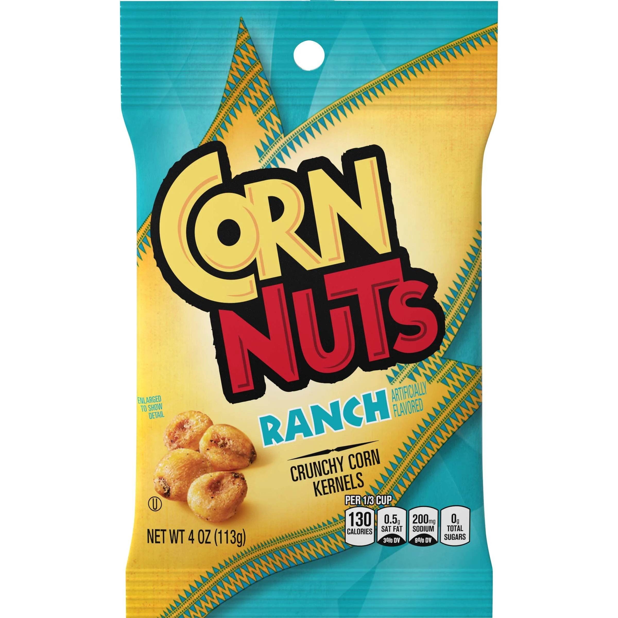 Corn Nuts Ranch Crunchy Corn Kernels (4 oz Bags, Pack of 12) Ranch 4 Ounce (Pack of 12)