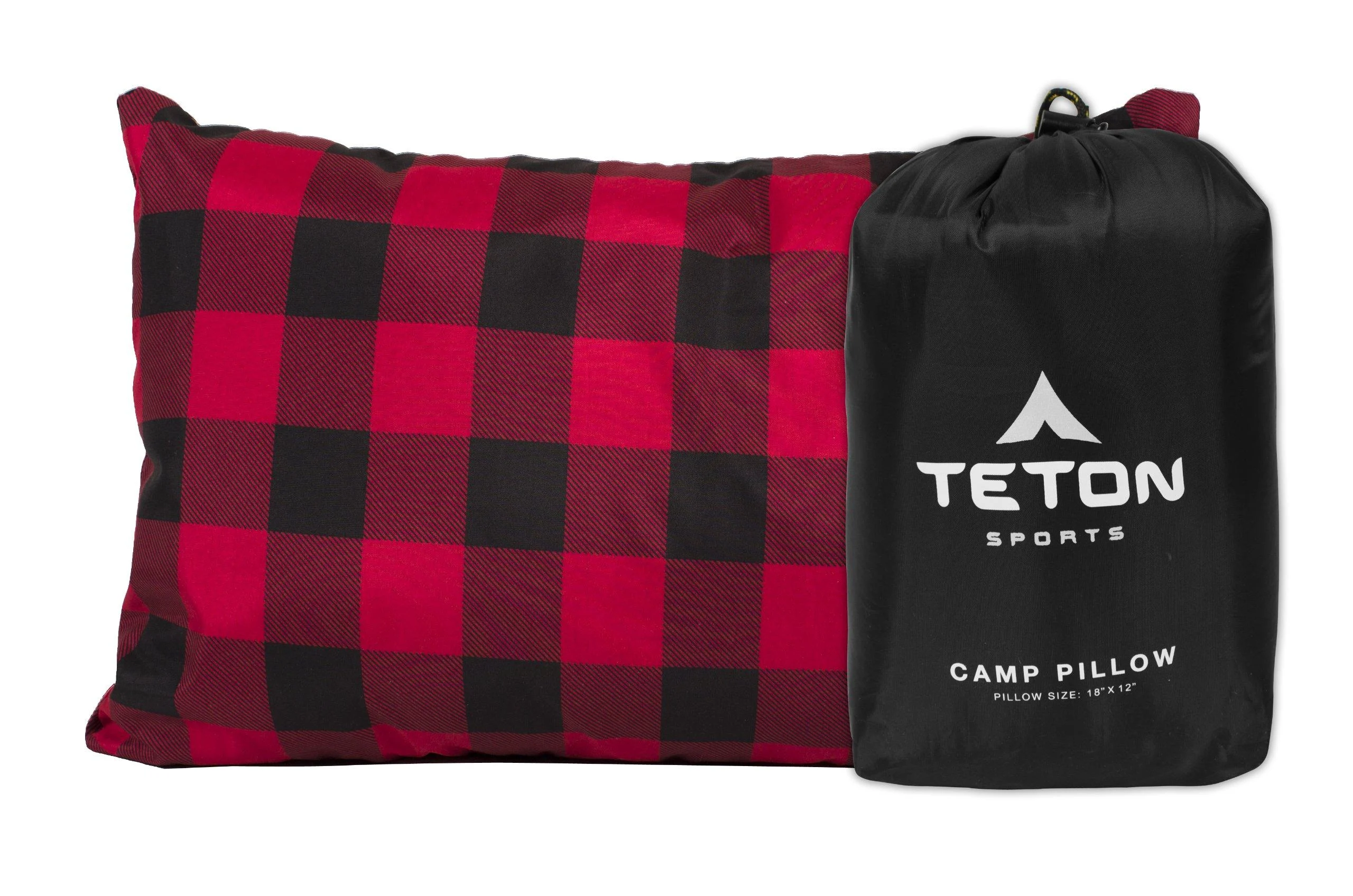 TETON Sports Camp Pillow Great for Travel, Camping and Backpacking Washable, Black