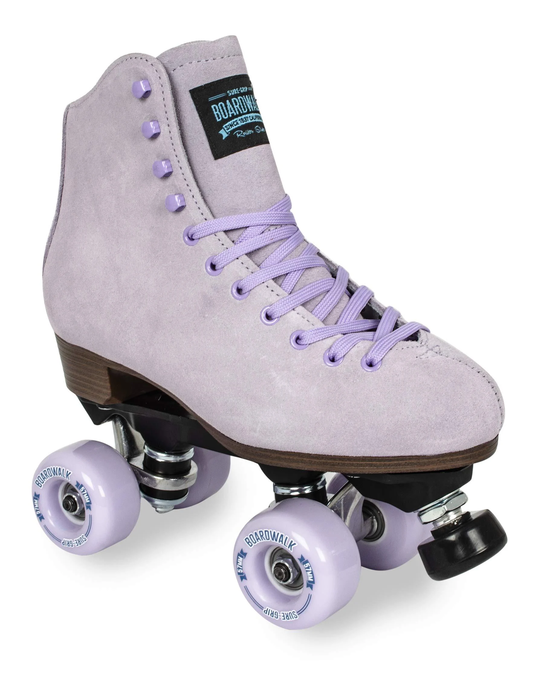 Sure-Grip Boardwalk Outdoor Skates Lavender Mens 7 / Womens 8