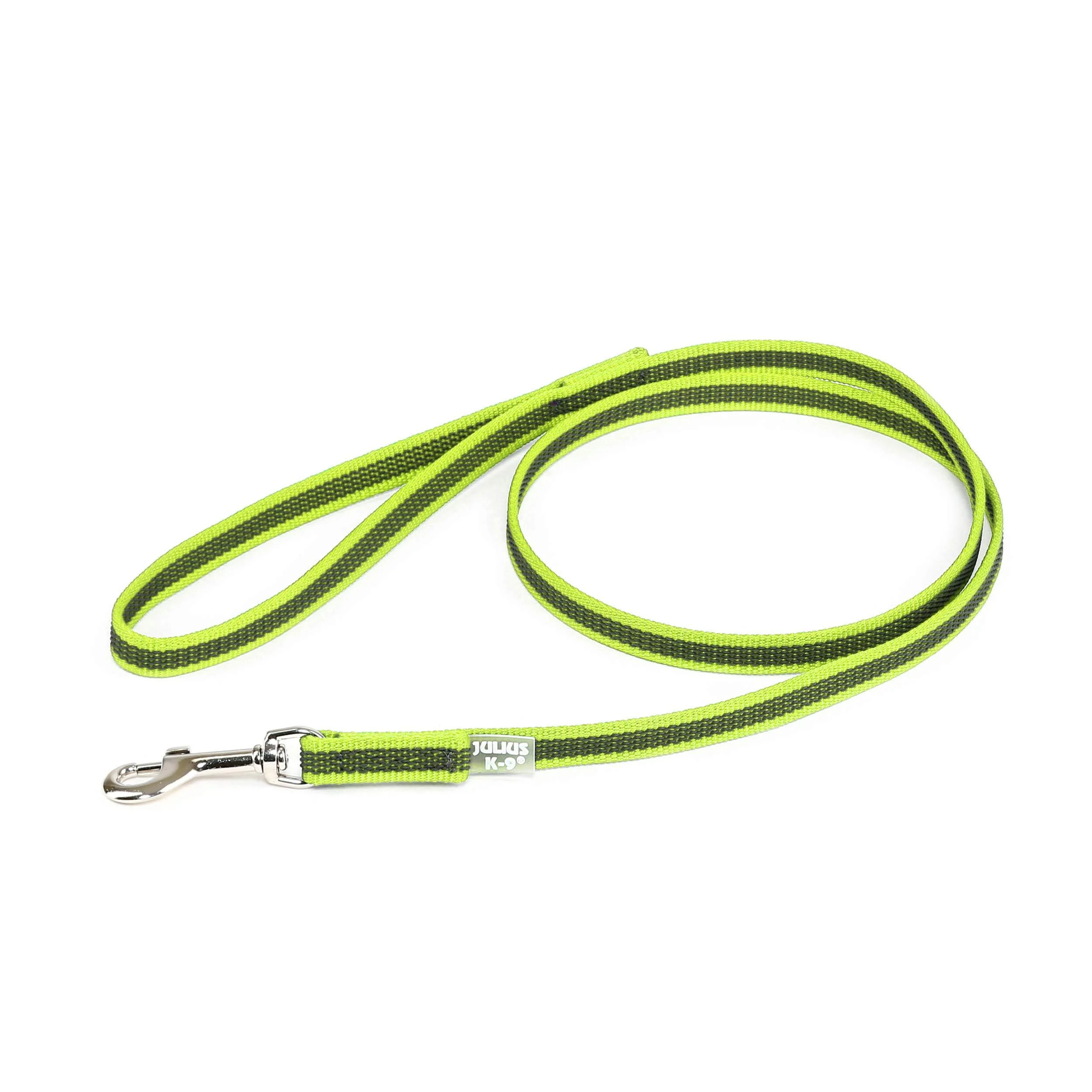 IDC Color & Gray rubberized leash 14 mm x 1.2 m with loop neon gray Neon gray 14 mm x 1.2 m (with loop) - JULIUS K-9