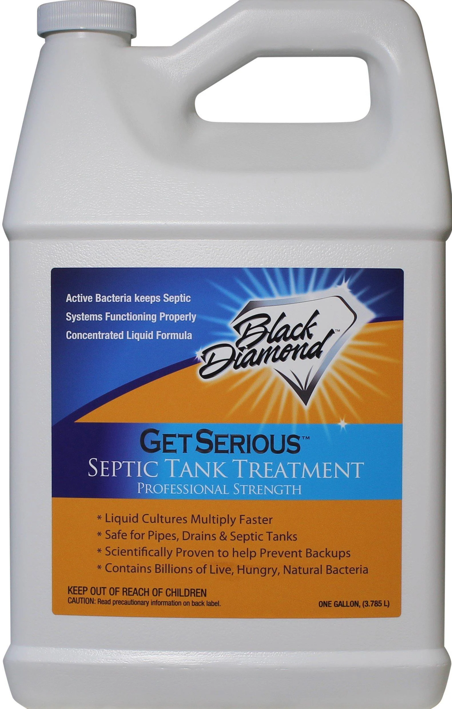 GET SERIOUS Septic Tank Treatment Liquid Natural Enzymes For Residential, Commercial, Industrial, RVs Systems (1-Gallon)