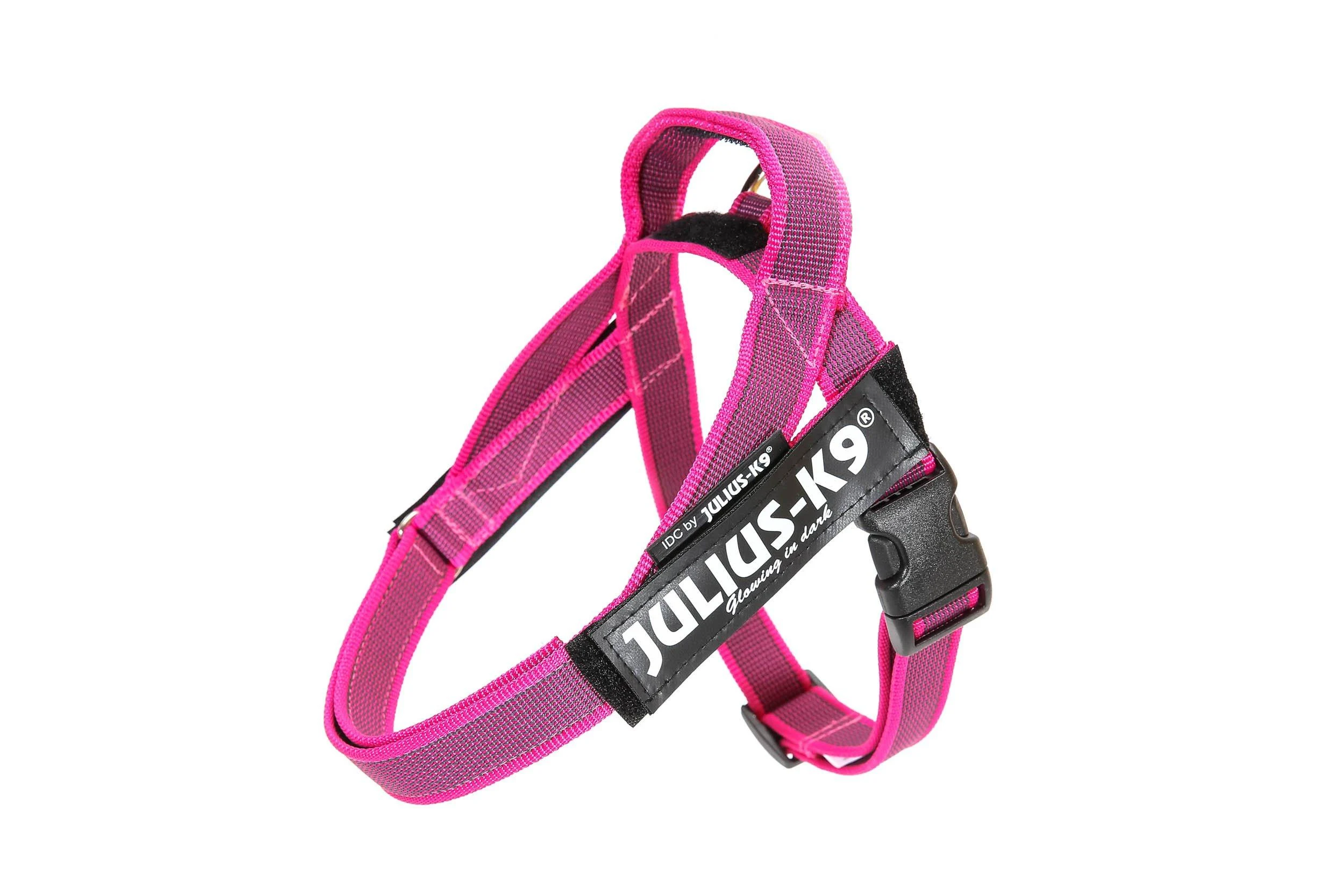 Julius-K9 IDC Color & Gray Belt Harness Size: XS / Mini-Mini Pink-Gray Pink-Gray XS/Mini-Mini