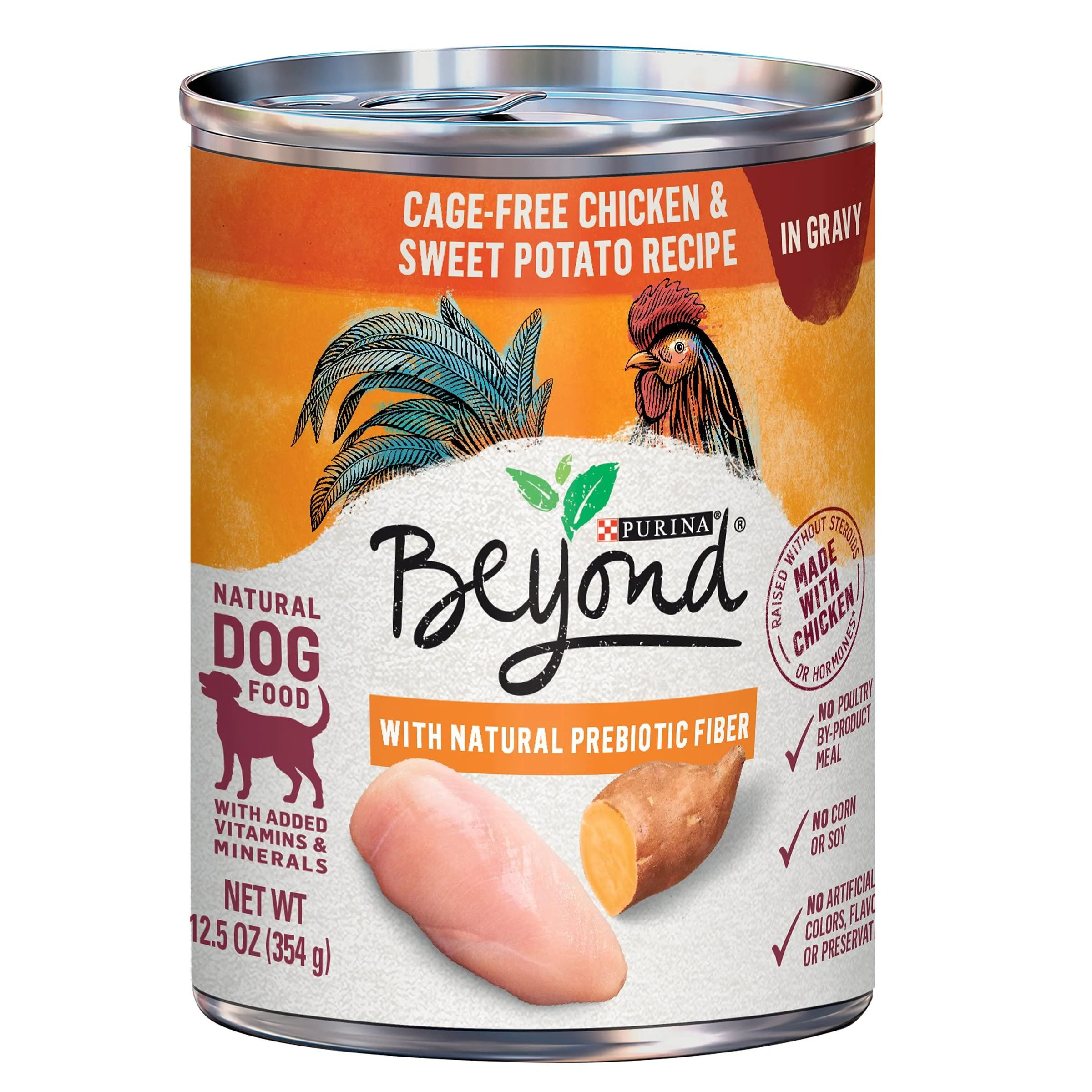 Purina Beyond Grain Free, Natural, Adult in Gravy Wet Dog Food & Dog Food Toppers (Packaging May Vary) Wet Food in Gravy Chicken & Sweet Potato (12) 12.5 oz. Cans