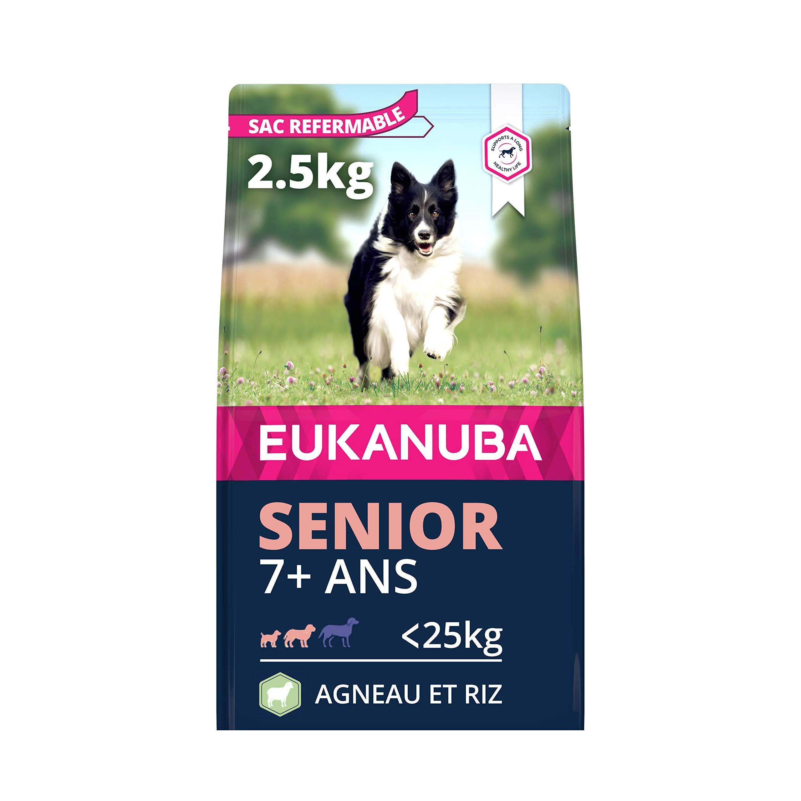 Eukanuba Senior Adult Dog Dry Food For Small and Medium Breeds Lamb & Rice 2.5kg