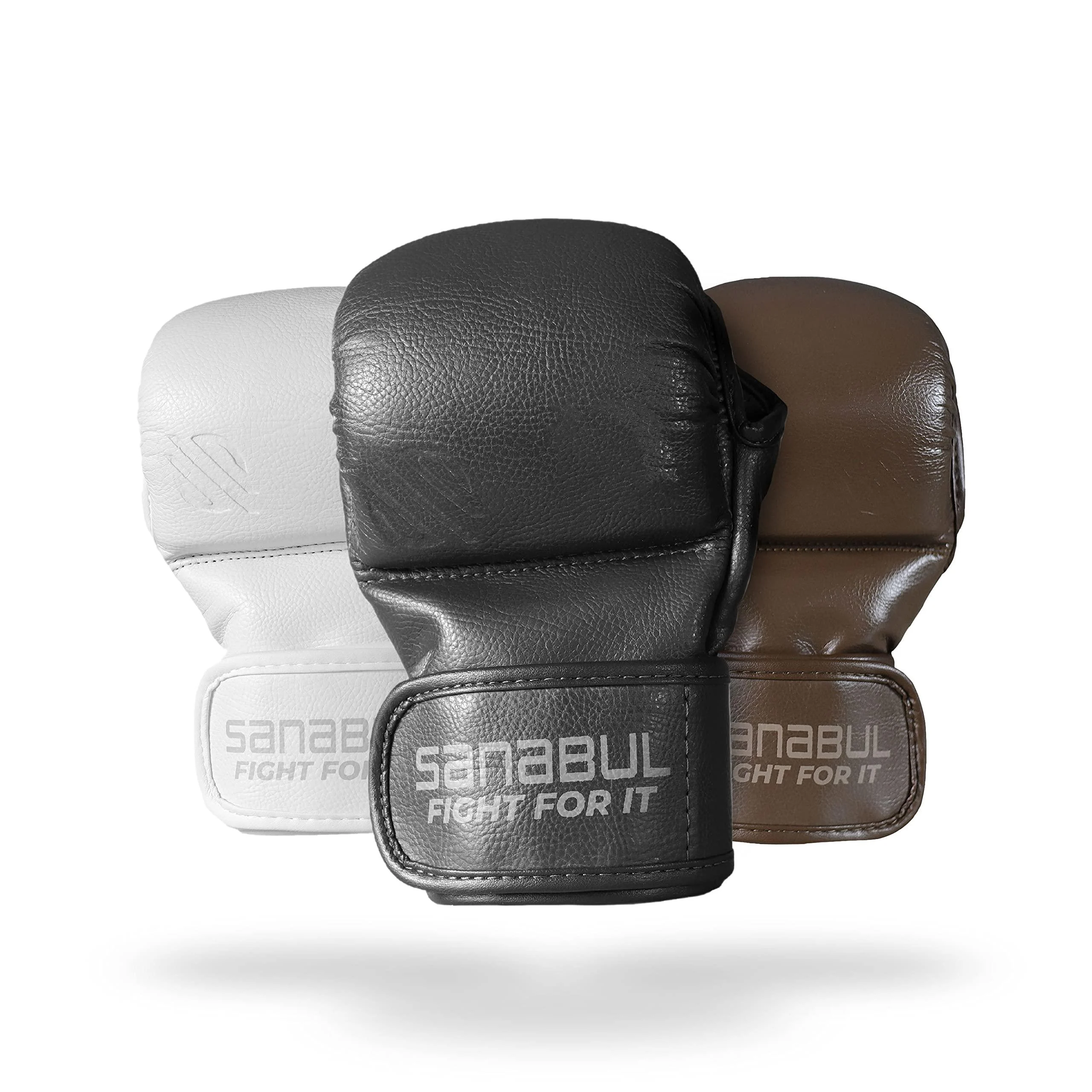 Sanabul New Item Battle Forged 7 oz MMA Hybrid Sparring Gloves BLACK Large-X-Large