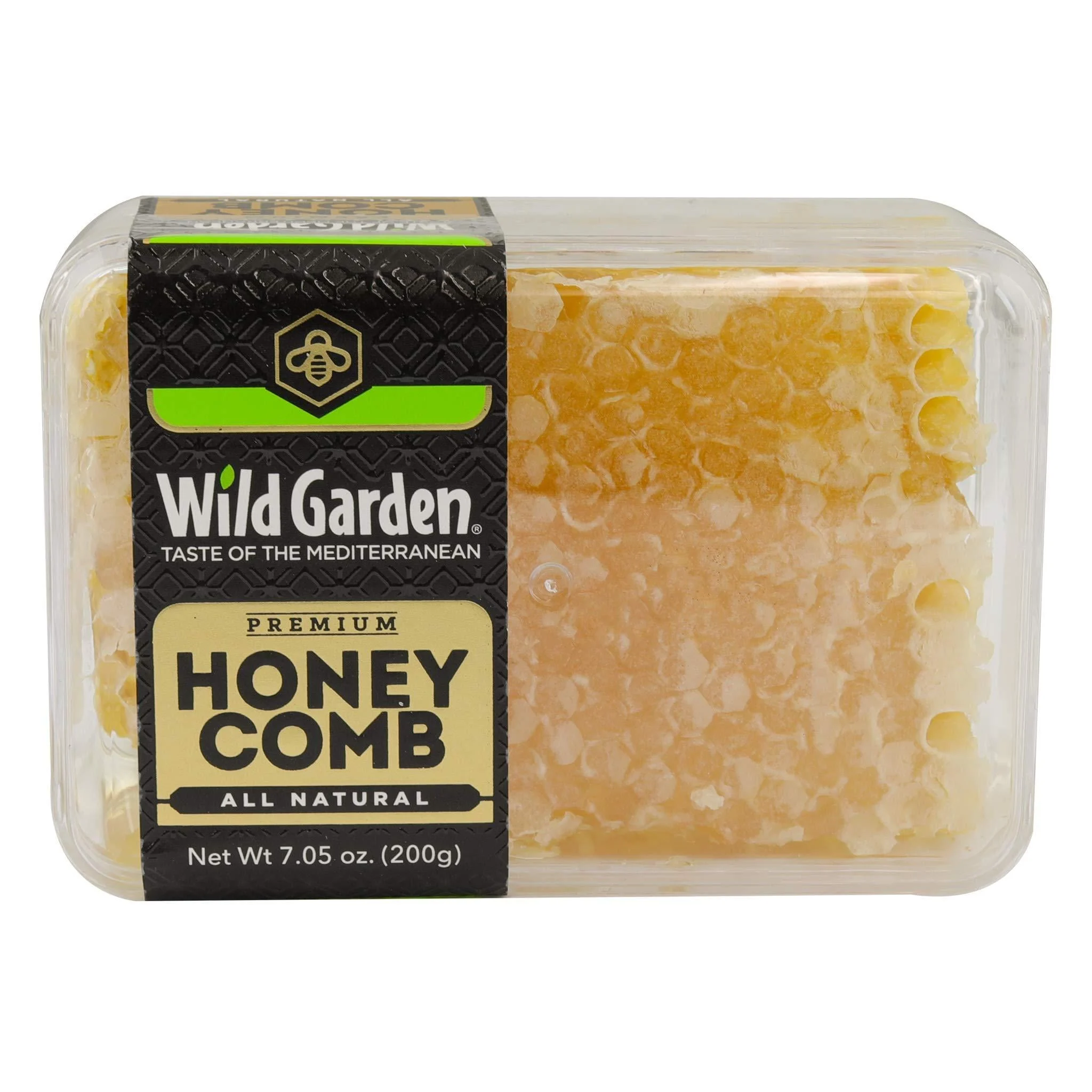 Wild Garden 100% Pure Raw Gourmet Honeycomb, 100% All-Natural, No Additives, No Preservatives, Fresh From The Farm! 7.05 oz Pack of 1 7.05 Ounce (Pack of 1)