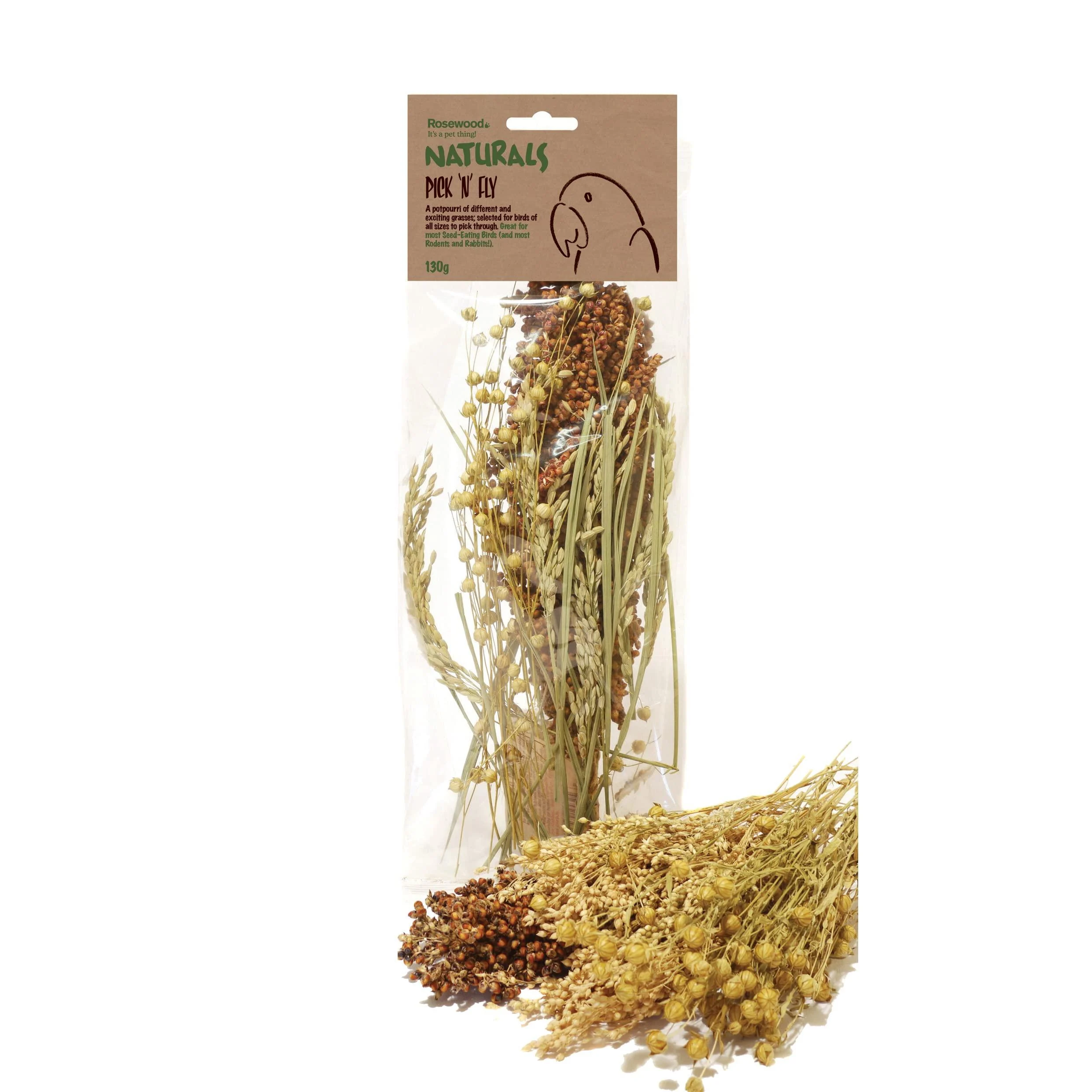 Rosewood Naturals Bird Pick-n-Fly 130 g (Pack of 1)