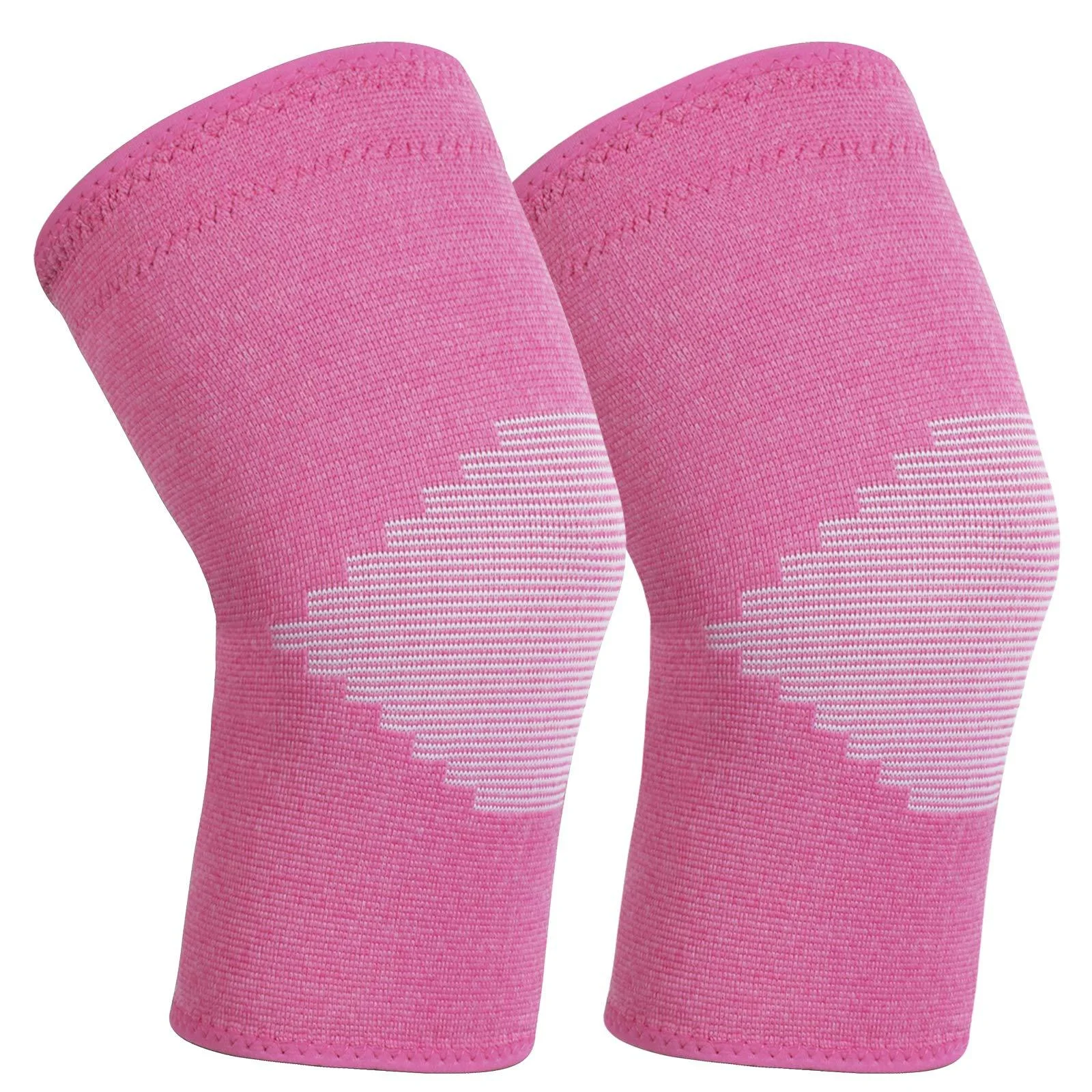 AVIDDA Knee Support Brace 2 Pack Compression Breathable Sleeves Non-Slip Joint Protection for Men & Women Pain Arthritis Running Work Out Gym Sports Pink M Pack Of 1 Upgraded pink M