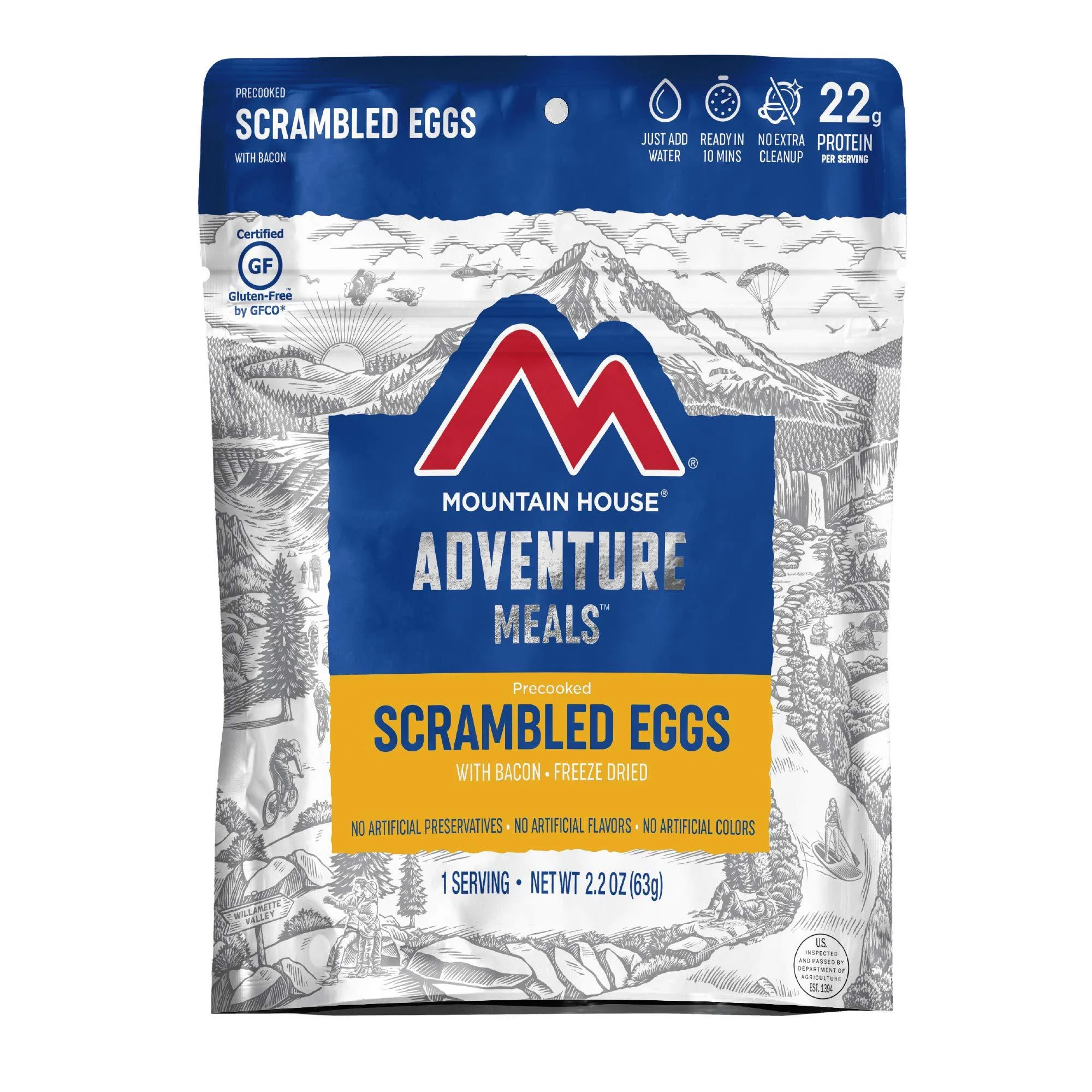 Scrambled Eggs with Bacon - Pouch