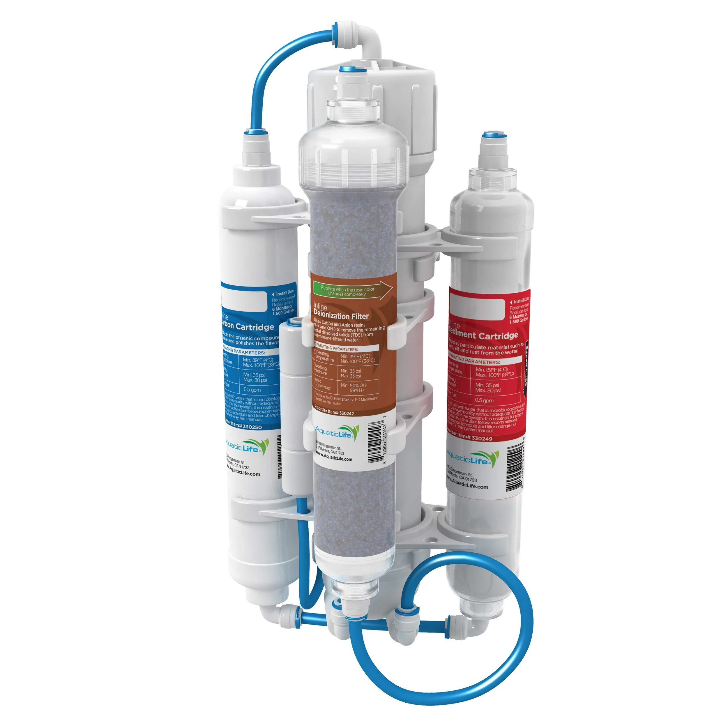 AQUATICLIFE Water Filtration System 50-Gallon Four stage
