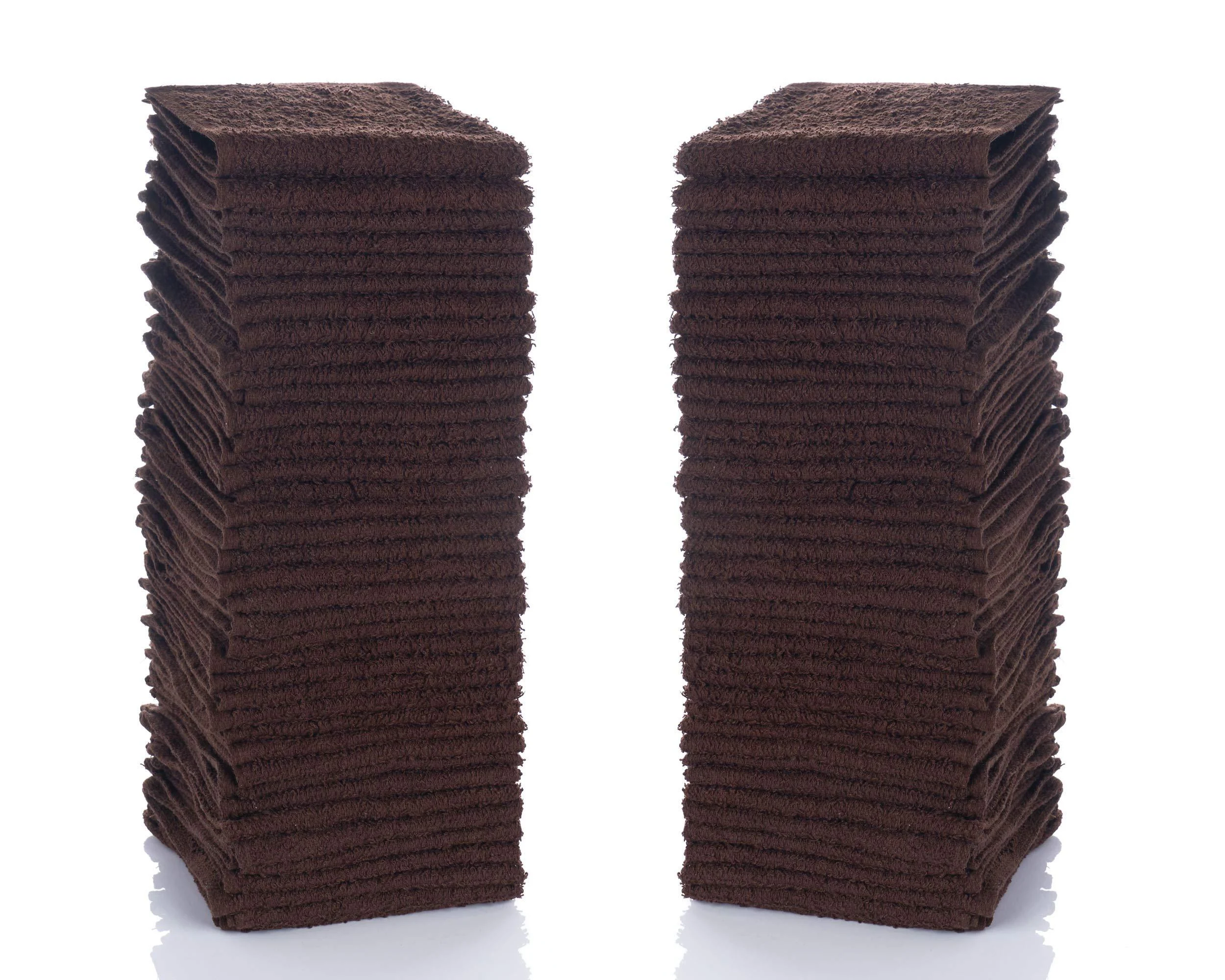 Simpli-Magic 79221 Brown Cotton Washcloths 12x12 24 Count