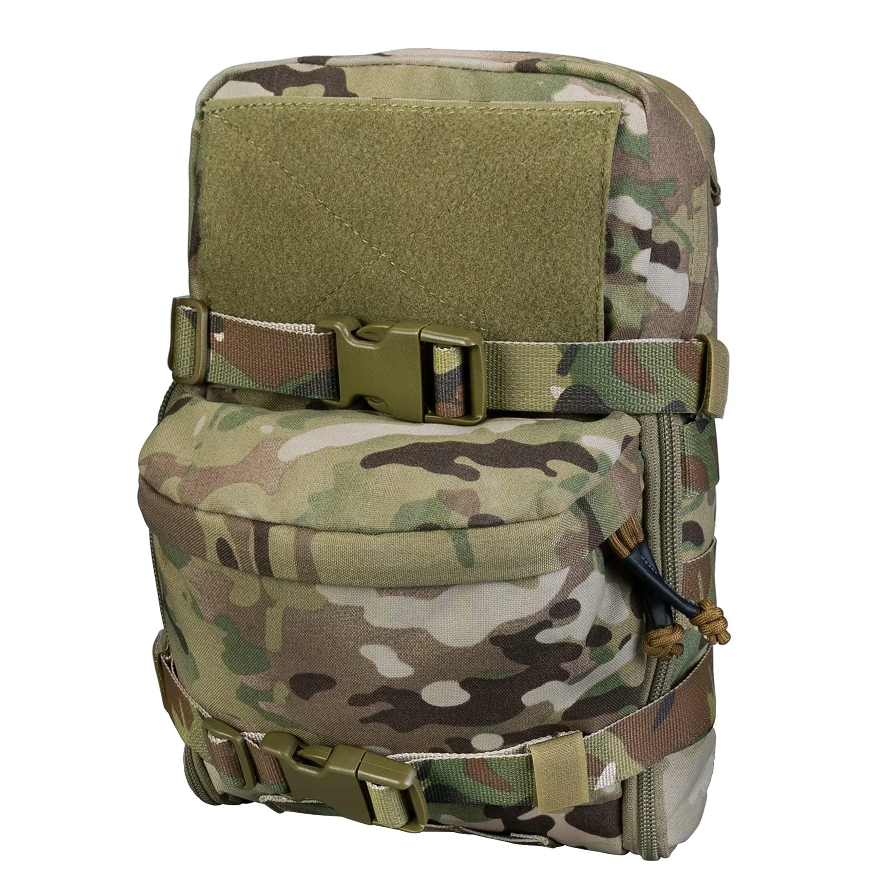 IDOGEAR Mini Tactical MOLLE Hydration Pack Water Reservoir Bag Outdoor Water Bladder Carrier Pack for Tactical Vest Backpack A:multicam