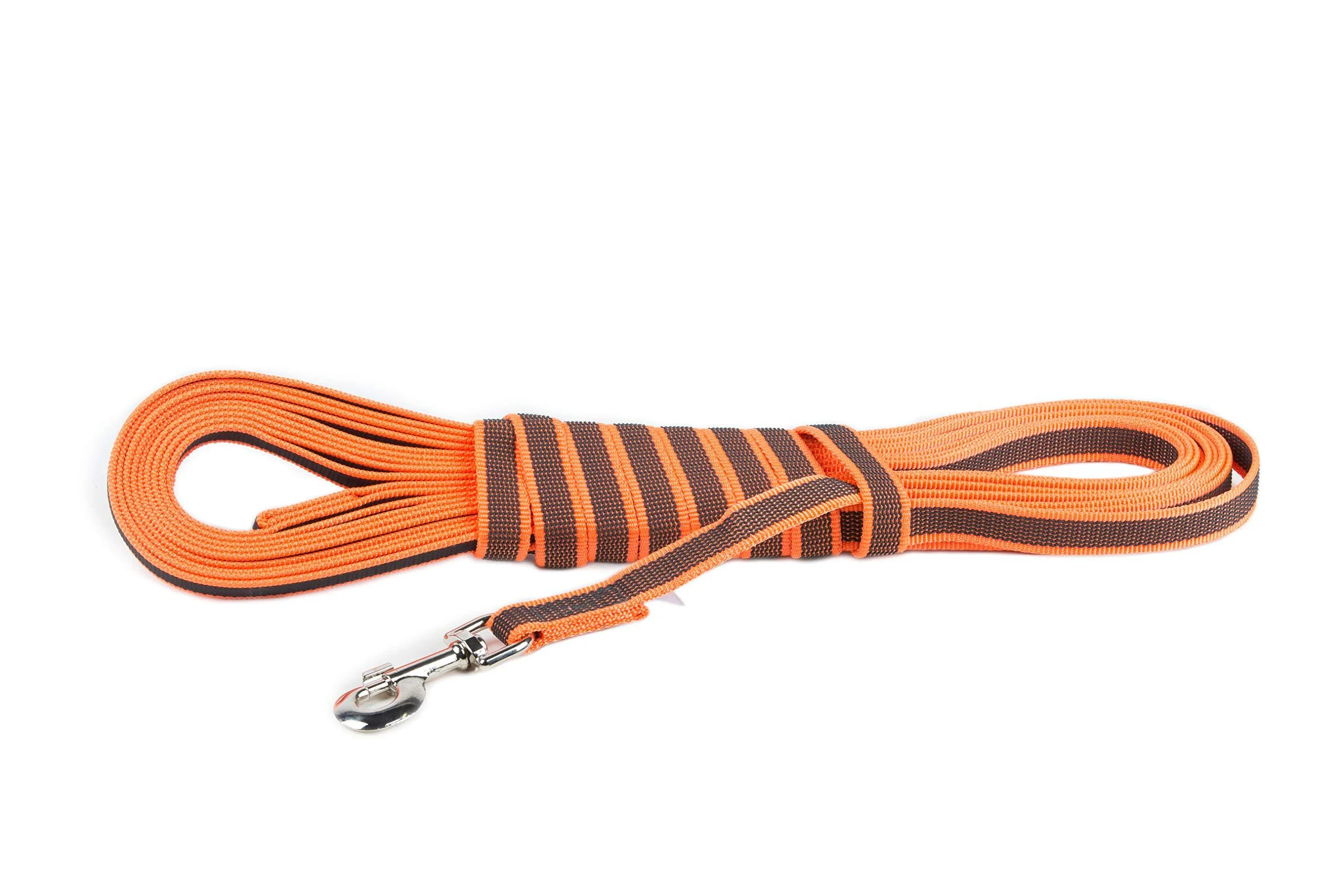 IDC Color & Gray rubberized leash 20 mm x 10 m with loop orange-gray Orange-gray 20 mm x 10 m (with loop)