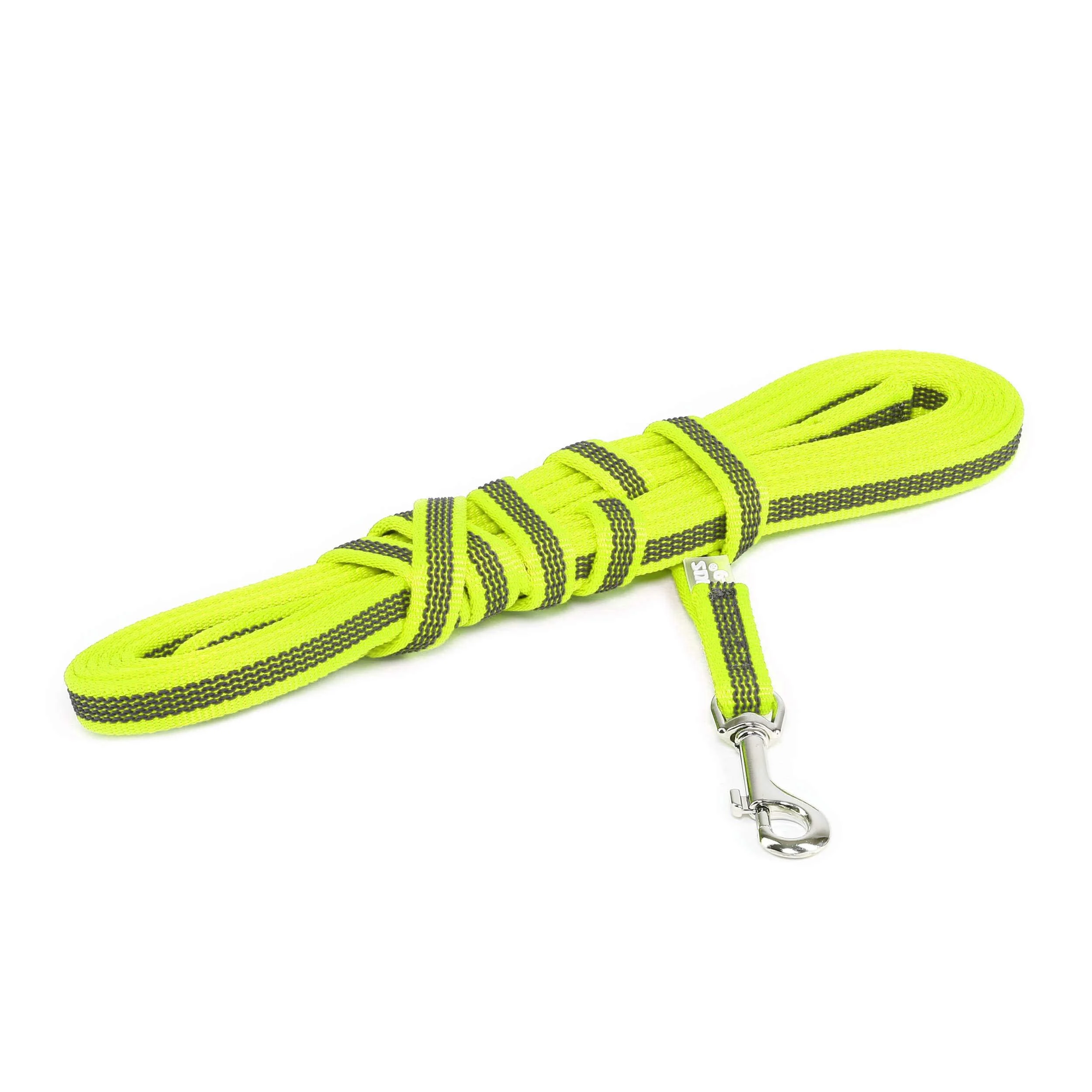 IDC Color & Gray rubberized leash 14 mm x 5 m with loop neon gray Neon gray 14 mm x 5 m (with loop) - JULIUS K-9