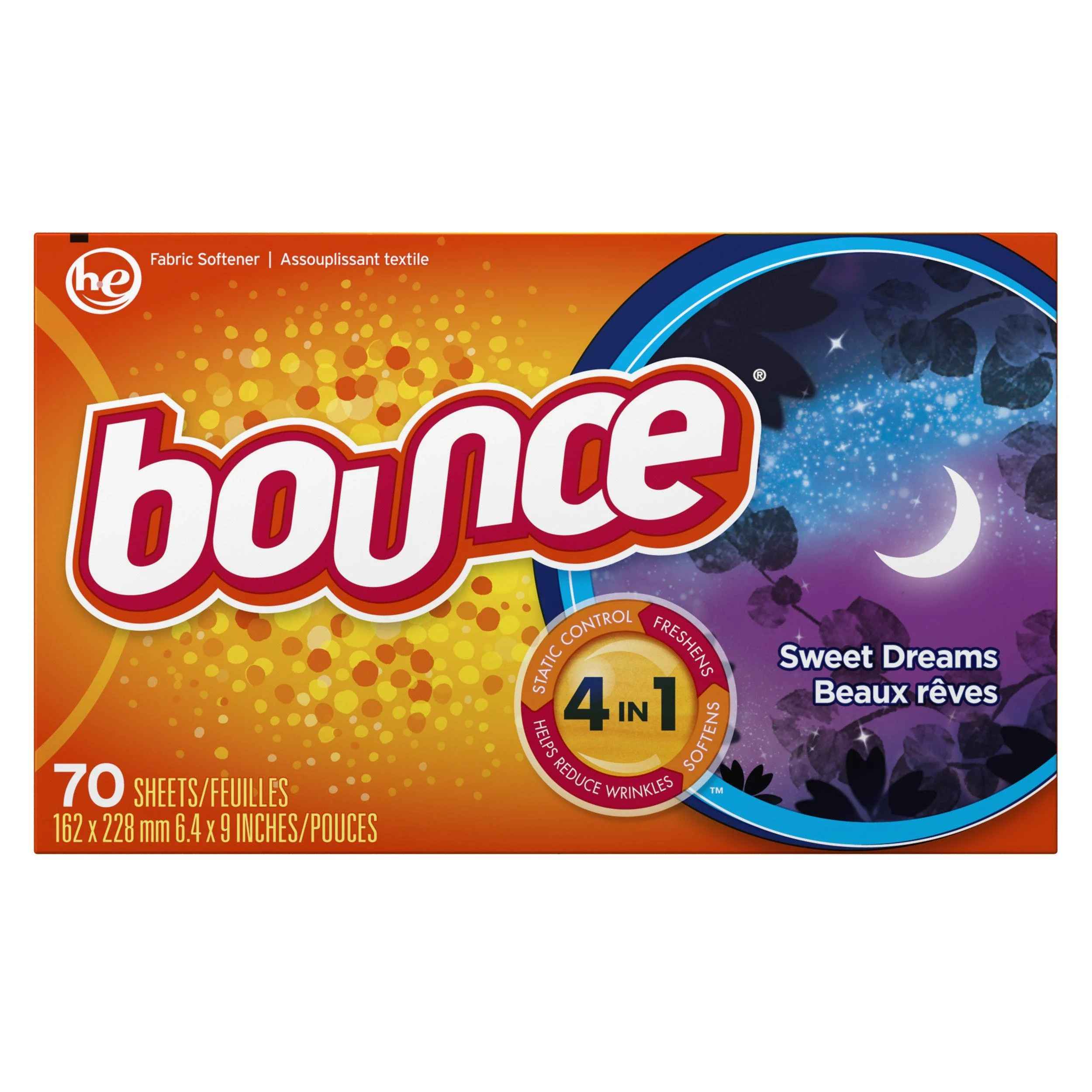 Bounce Fabric Softener Dryer Sheets, Sweet Dreams Scent, 70 Count 70 Sheets (Pack of 1)