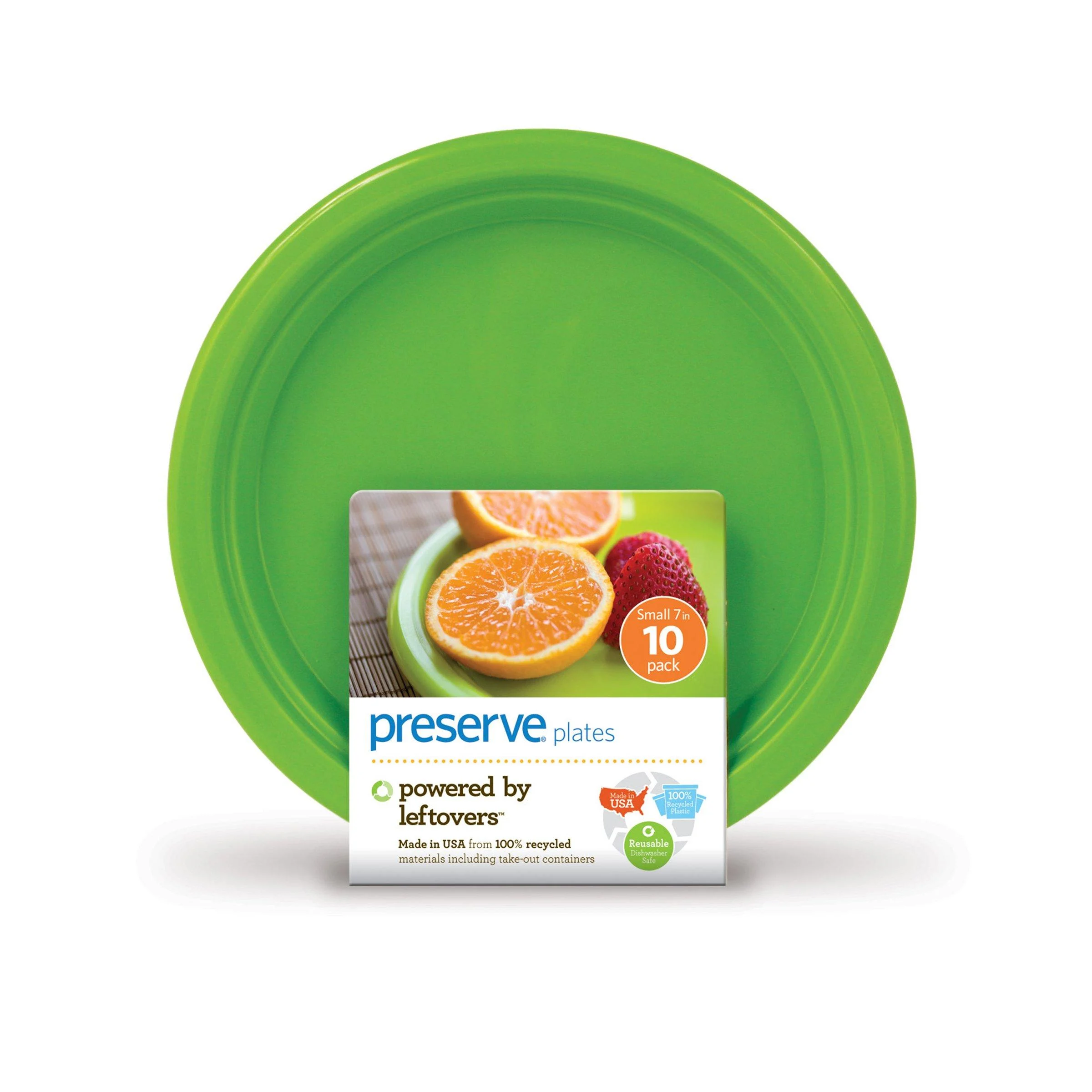 Preserve On the Go Small Plates Kitchen Supplies, Apple Green Small Plates Apple Green